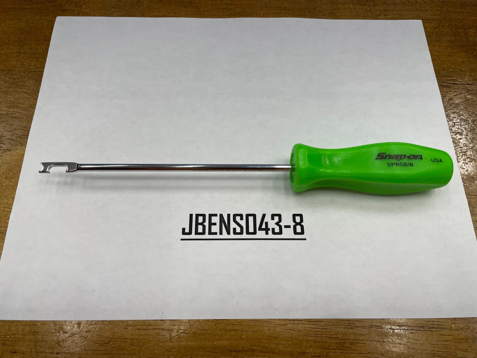 Snap-on Tools USA NEW GREEN 5/16″ Blade Width Push-Pull Spring Tool SPRG618G