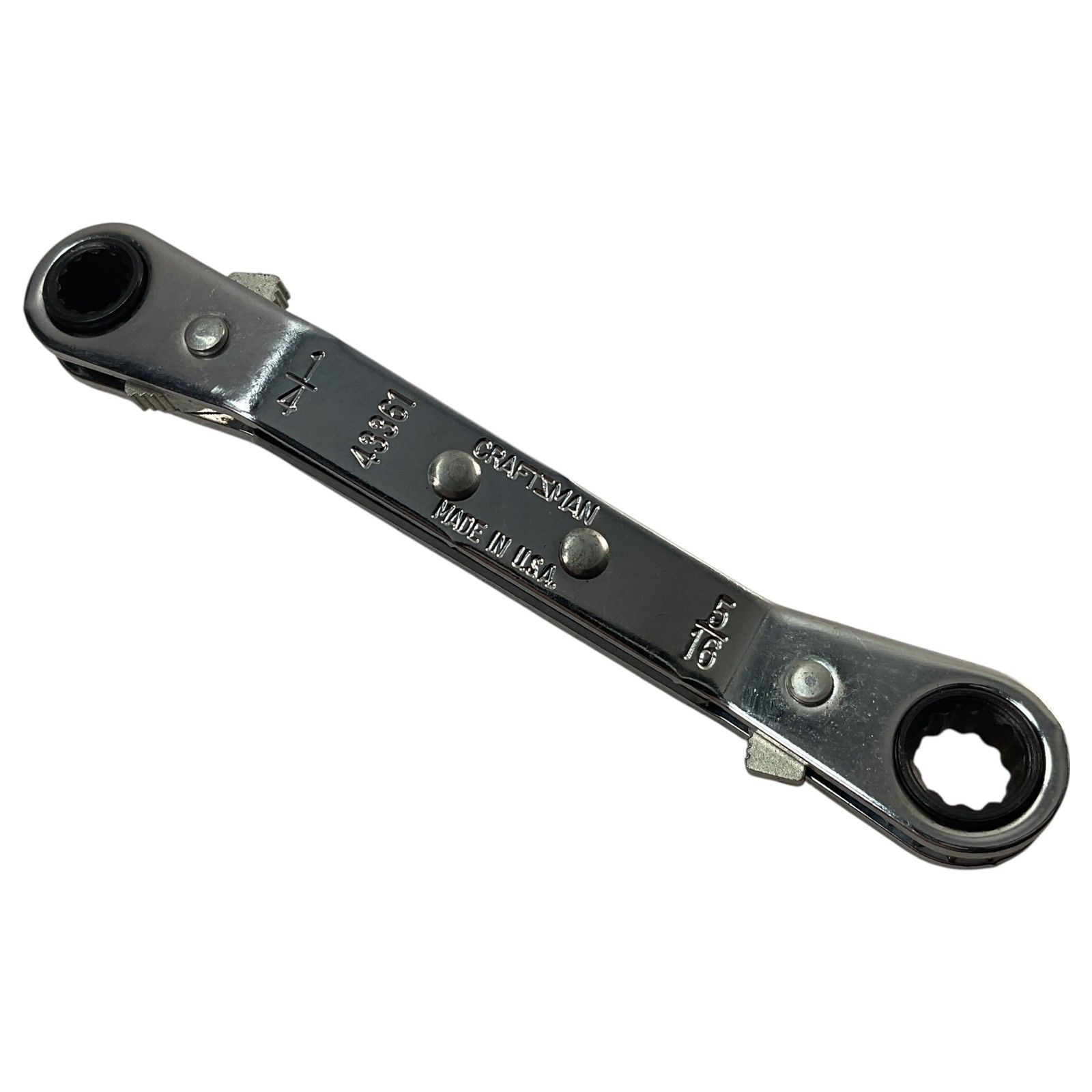 Craftsman Ratcheting Box Wrench 43361 1/4″ x 5/16″ USA As Pictured Fast Ship