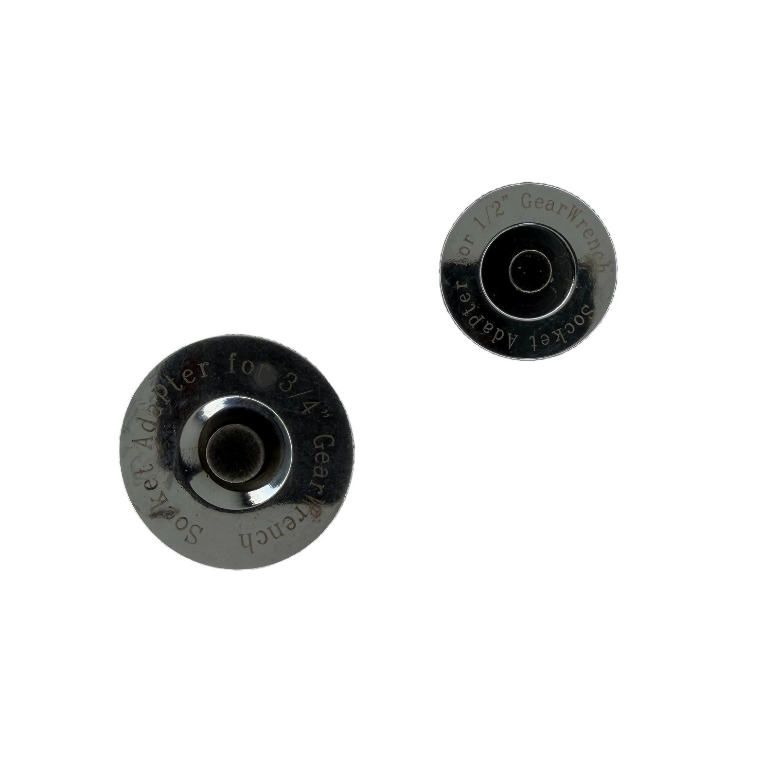 Gearwrench Ratchet Wrench Socket Adapter 3/4 Hex X 1/2sq & 1/2 Hex X 3/8sq 2pc