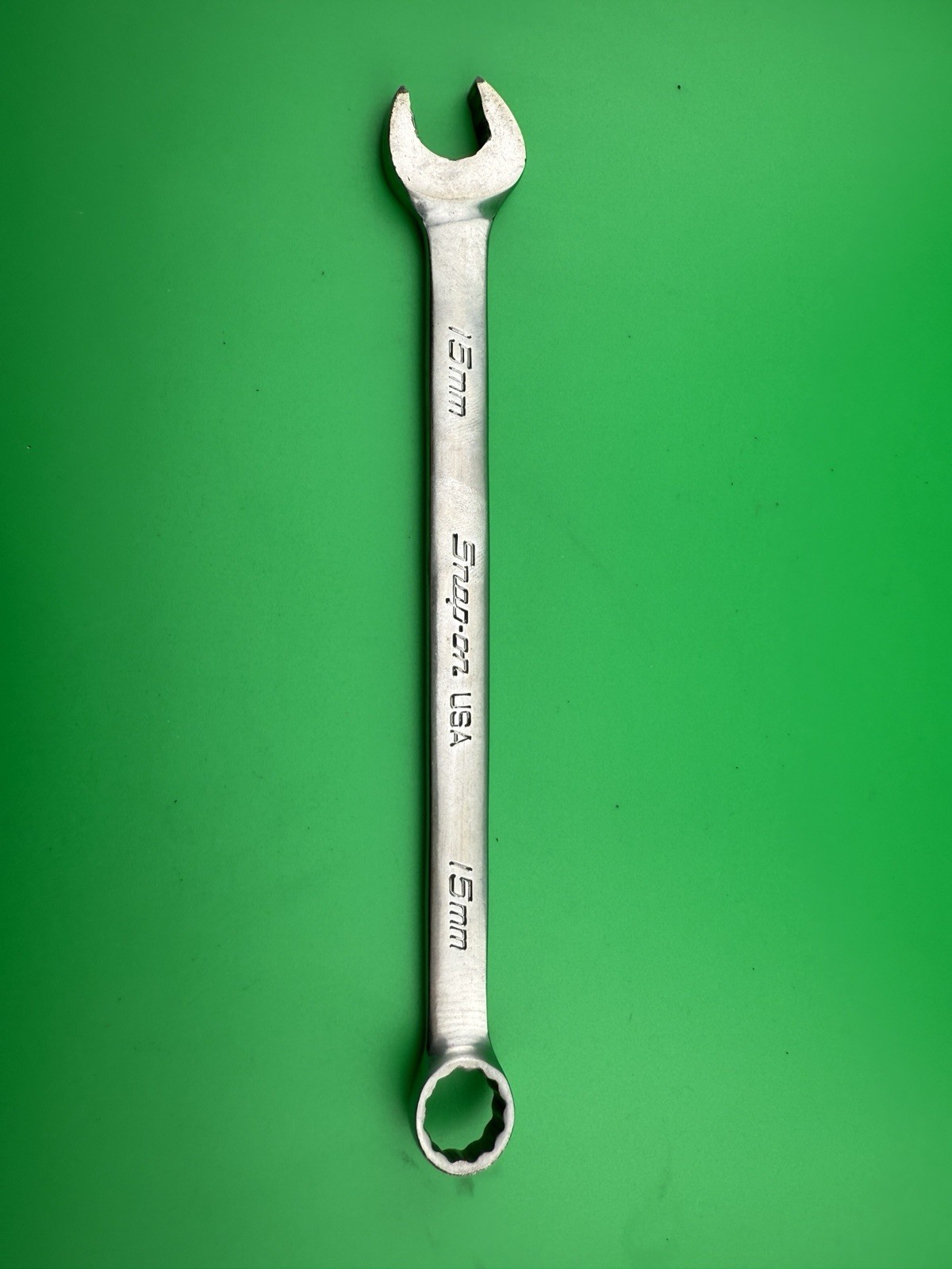 Snap On 15MM 12PT Metric Flank Drive Plus Combination Wrench SOEXM15