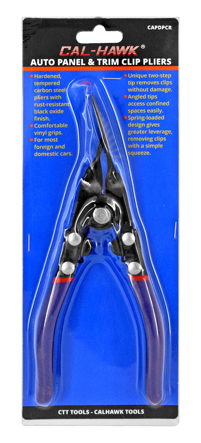 CTT Auto Car Panel And Trim Clip Pliers Removes Clips Black Oxide Finish CAPDPC