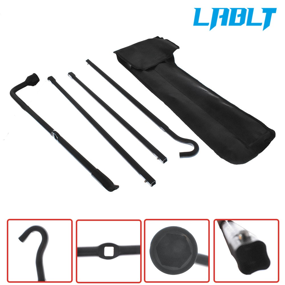 For Ford F-150 04-14 Spare Tire Tool Lug Wrench Extension Iron Tire Jack k w/bag