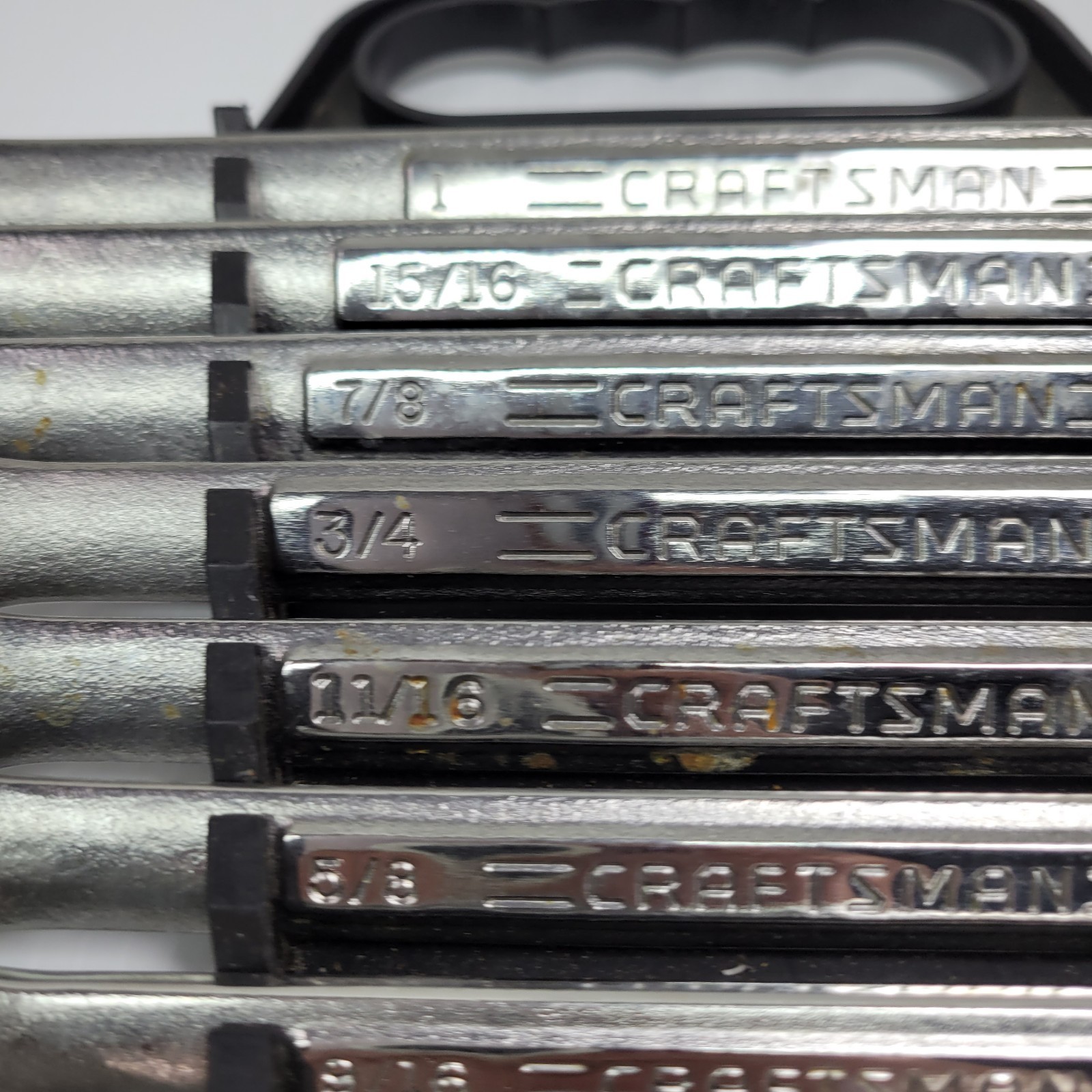 USA Craftsman 10 piece SAE Combination wrench set 5/16-1 Vintage