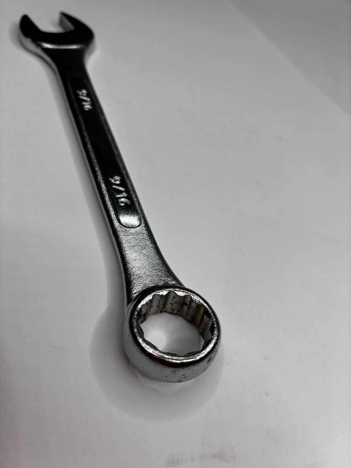 9/16 Combination Wrench SAE Drop Forged China Open Box End