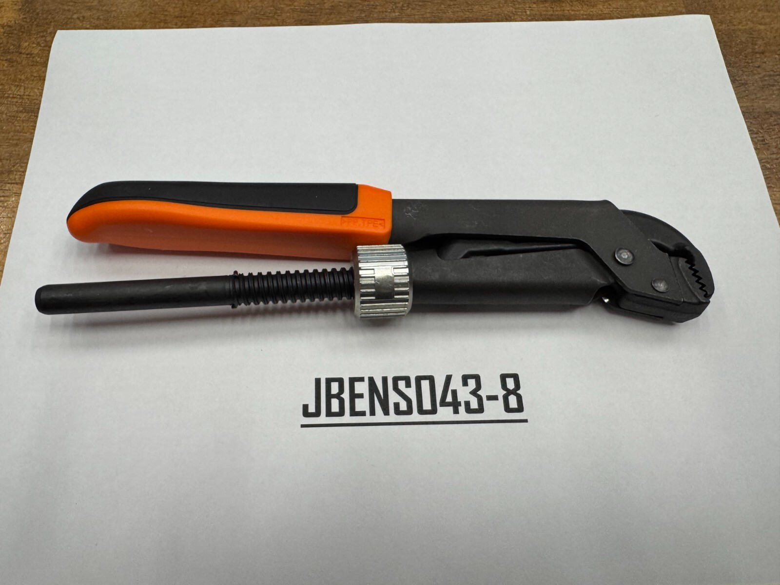 Snap-on Tools NEW ORANGE 8-5/8″ Soft Grip Quick Adjust Pliers Wrench PWZ0QAO