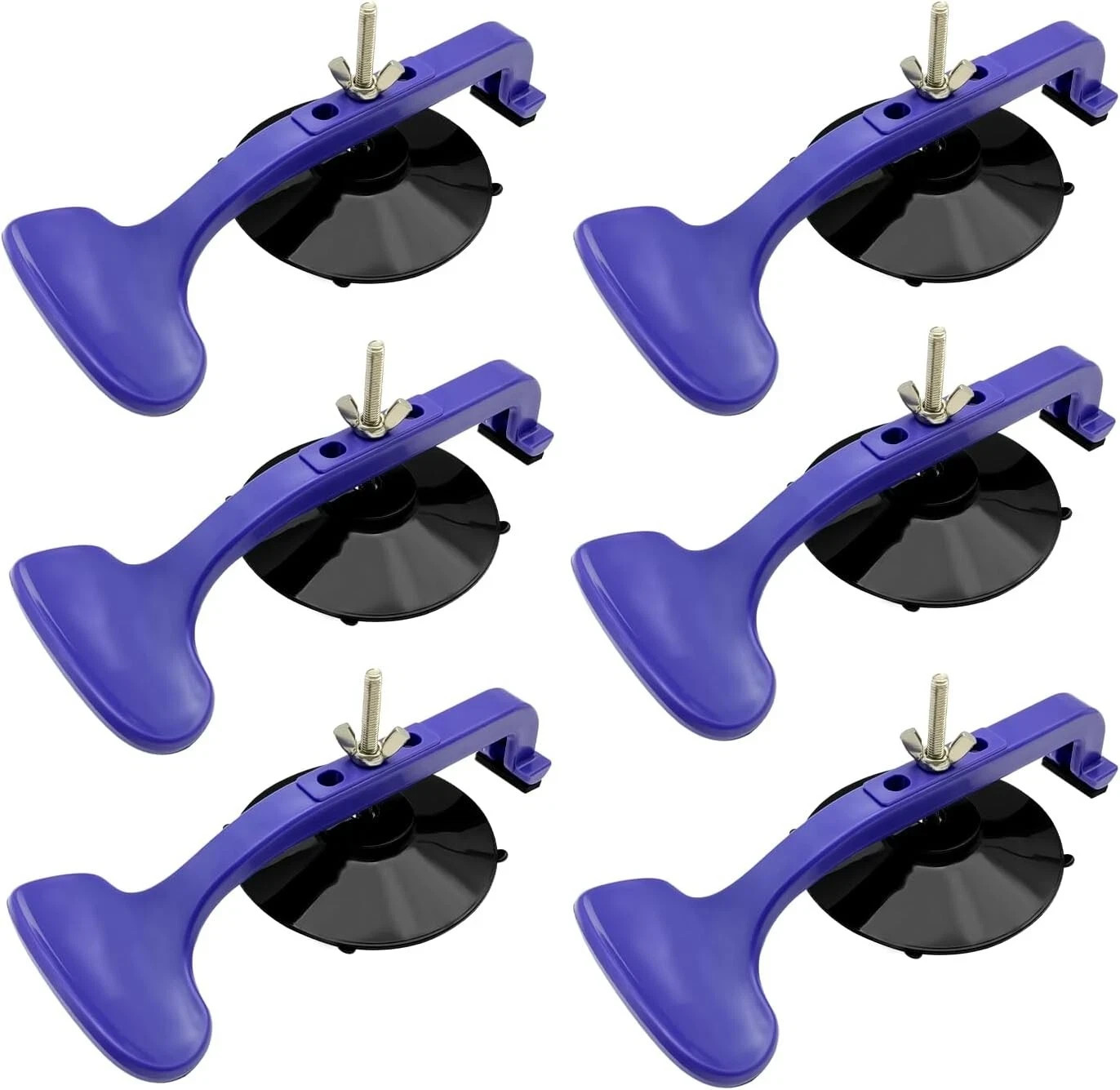 6PCS Suction Cup Clamp Kit Glass Holding Clamps for Convertible Car Windshield