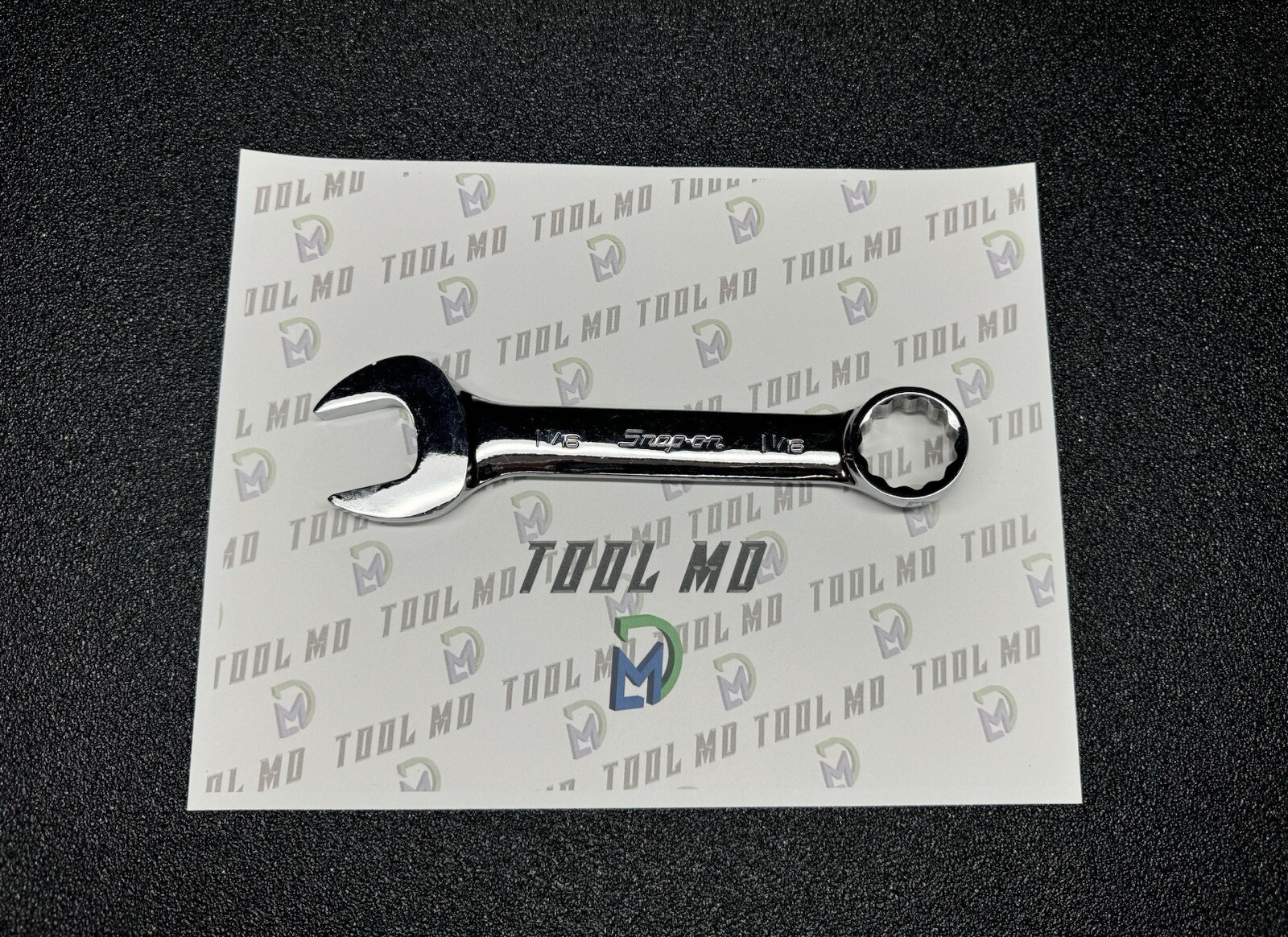Snap-on Tools USA NEW 1-1/16″ SAE SHORT Length Chrome 12PT Combo Wrench OEX340B