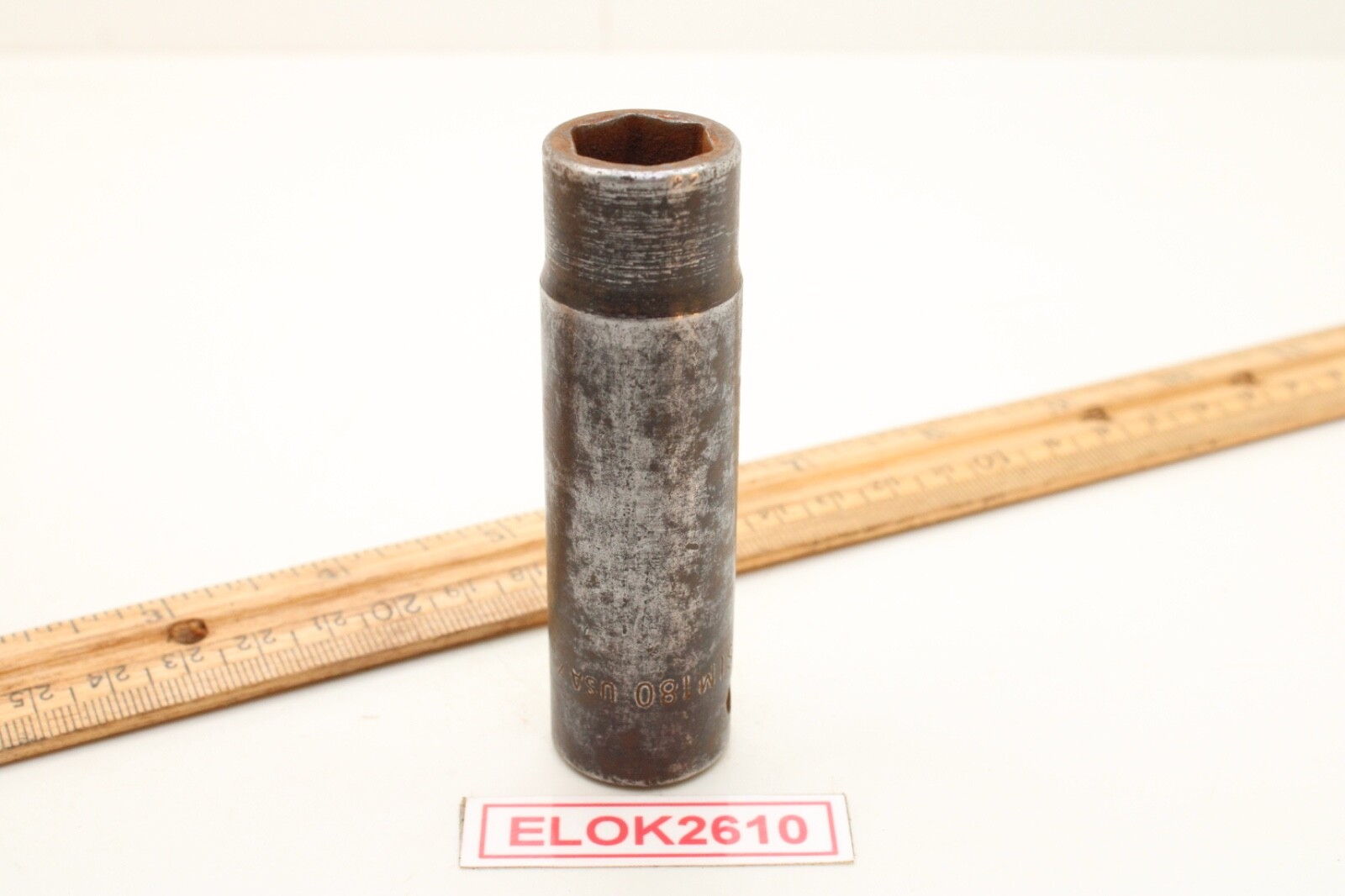 Snap-On Tools SIM180 1/2″ Drive 6 Point SAE 9/16″ Deep Impact Socket USA