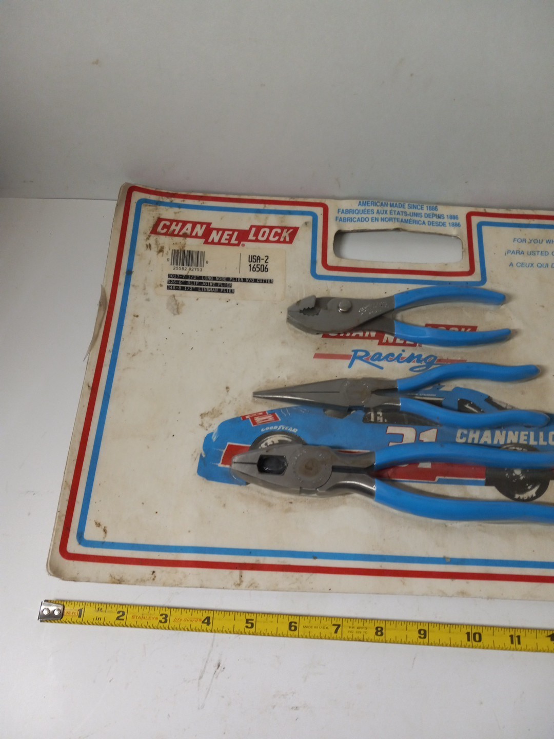 NOS Vintage channellock plier set Racing Series 1980s ( ULTRA RARE )