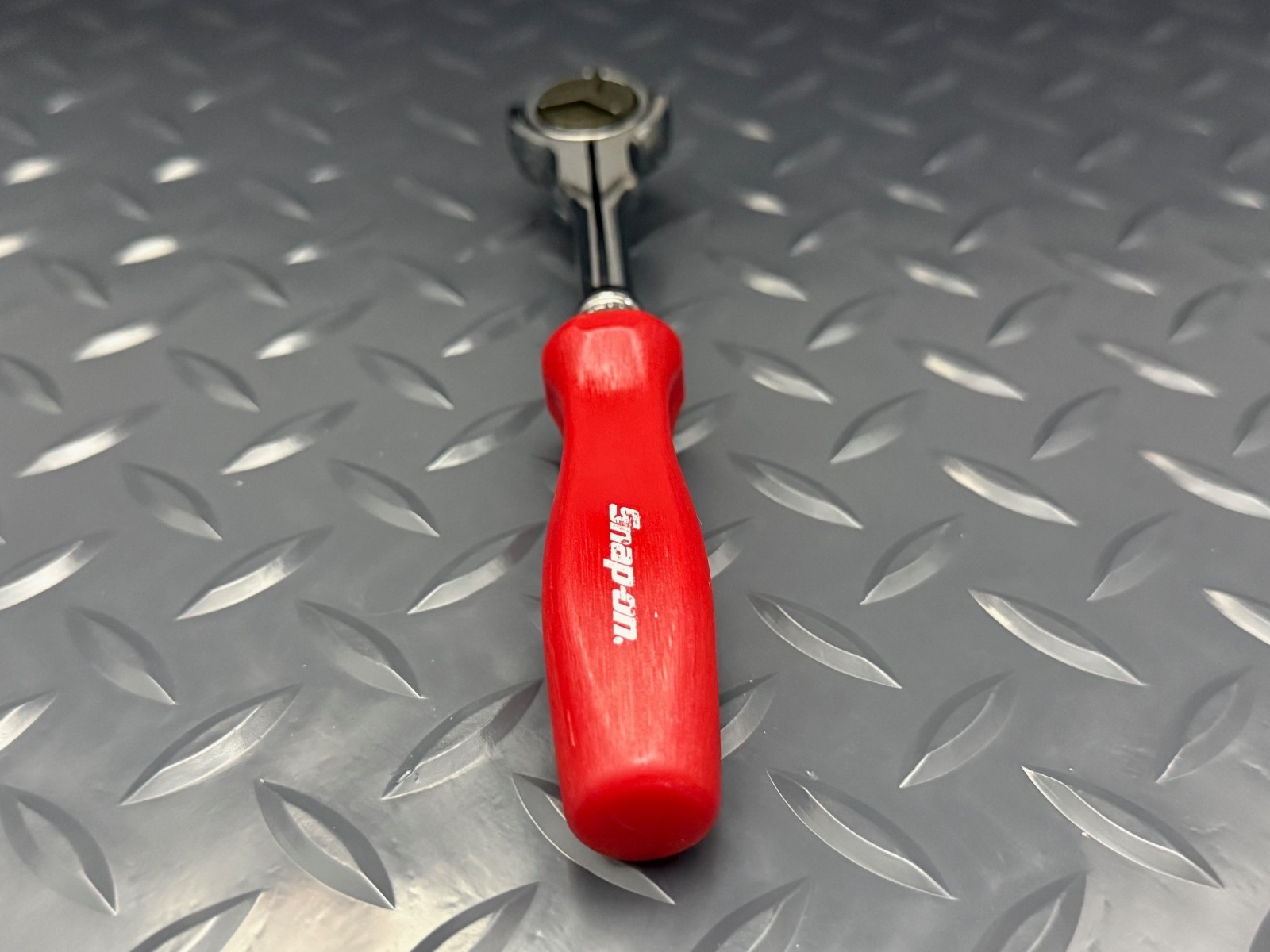 Snap-on Tools RED 1/4″ Hex Drive Round Swivel Head Bit Ratchet THNFDM72 NEW