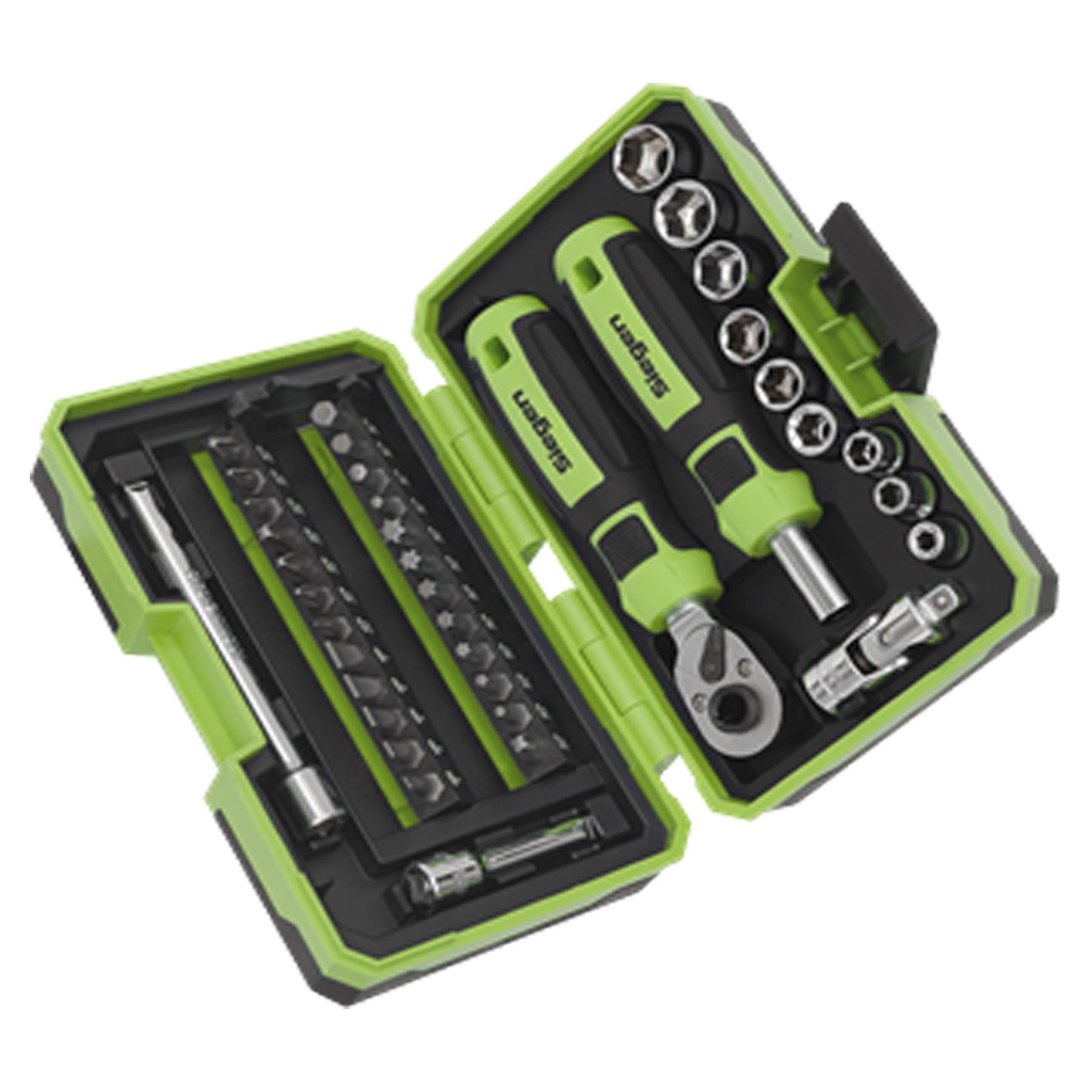 Sealey Socket & Bit Set 38pc 1/4″Sq Drive High Grade Steel