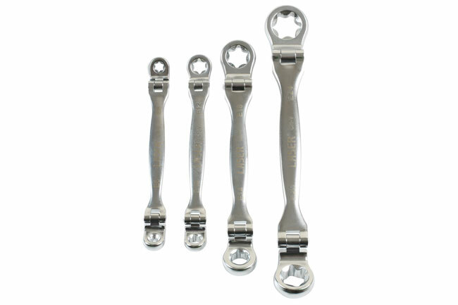 Laser 7260 4 Piece Double Flexible Star Wrench Set