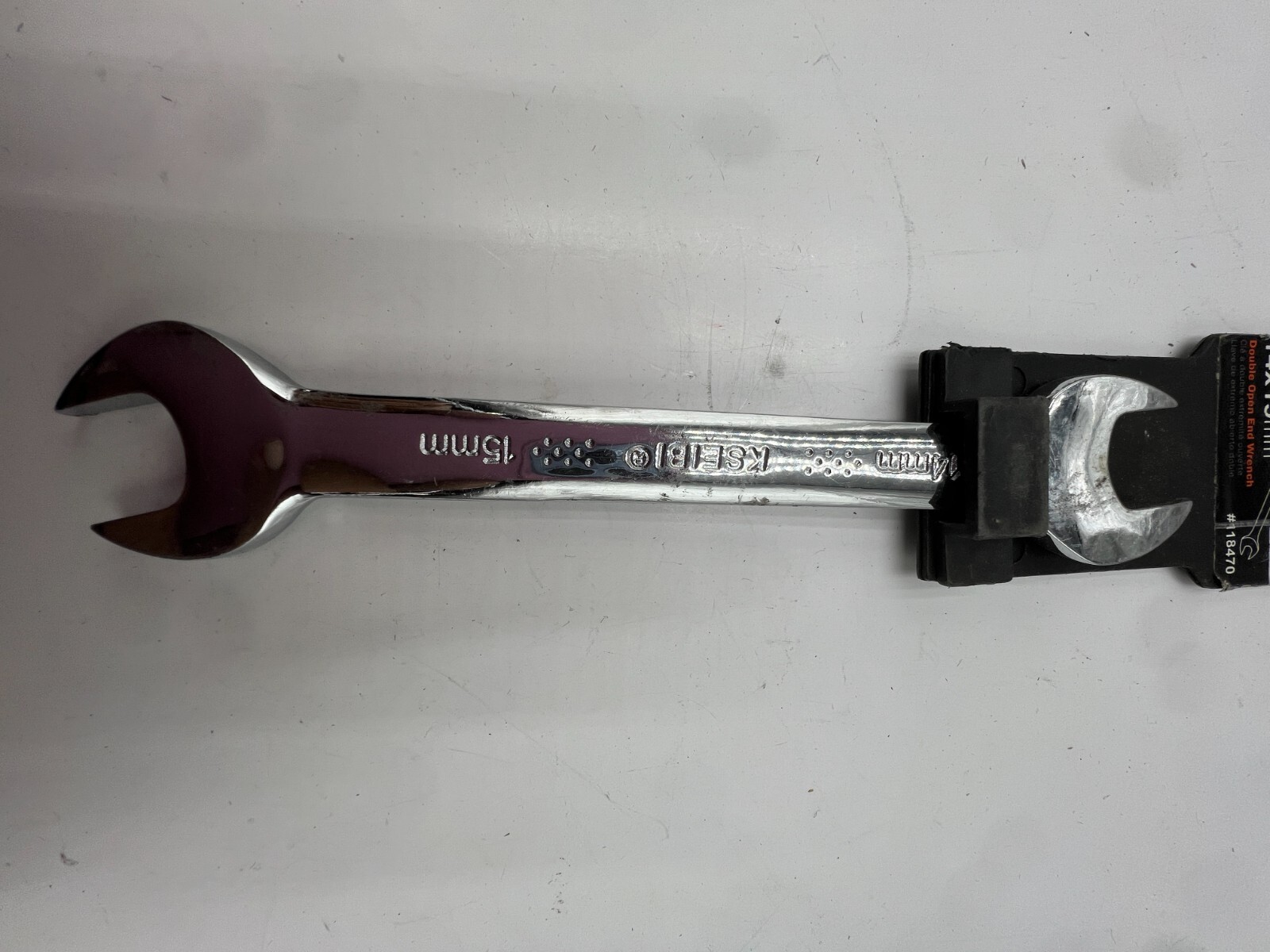 Kseibi Double Open End Wrench 14mm x 15mm 118470 Chrome