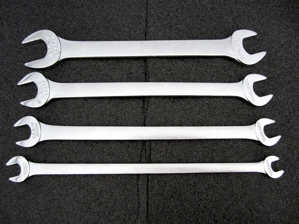 Vintage Craftsman 4pc SAE Tappet Wrench Set -V- Made in USA