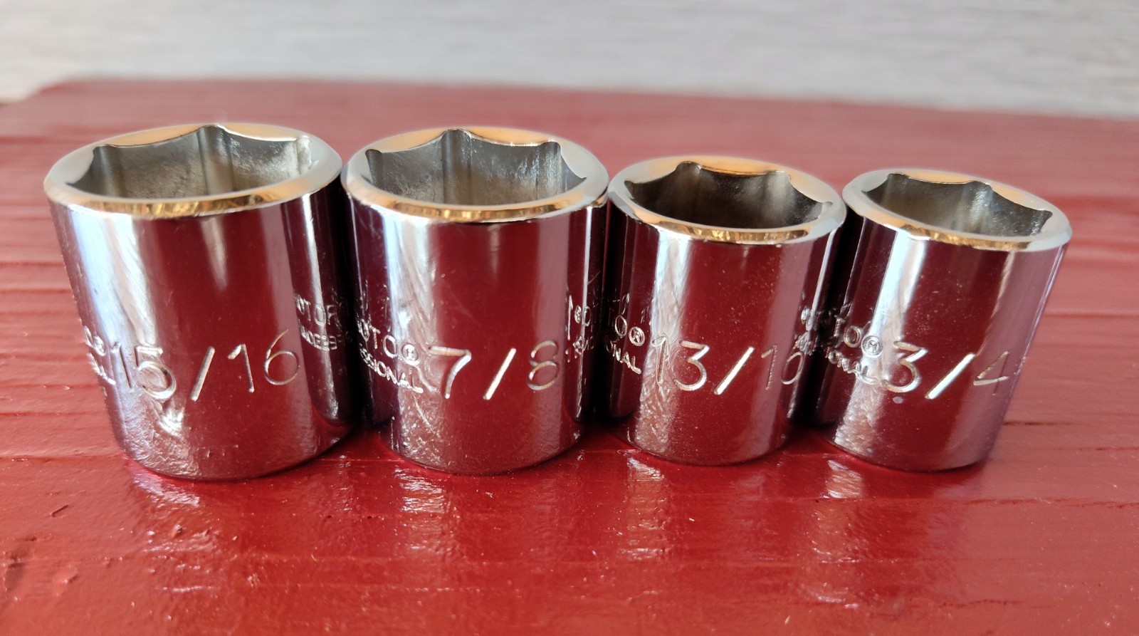 🇺🇲 Proto Tools 3/8″ Dr. SAE 10pc Socket & Rachet Set