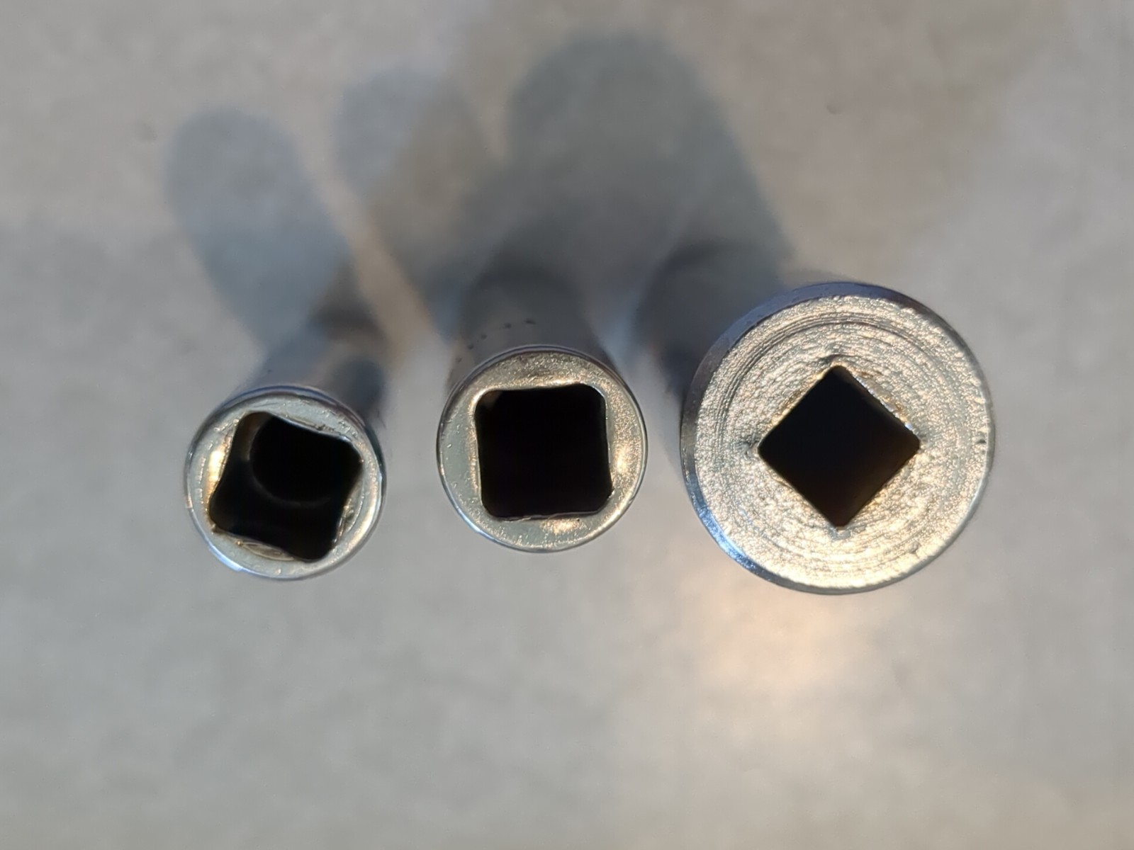 Bonney 5 Socket Lot SAE 1/4, 1/2, 3/8, 5/16 – 1/4 + 3/8 Drives