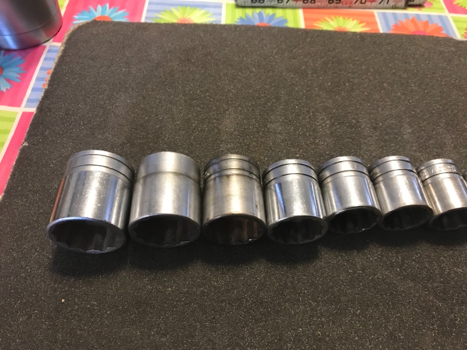 14 pc Snap On Tools 1/2″ Dr. 12 Pt. Socket Set 7/16” to 1-1/4” SW141 – SW401