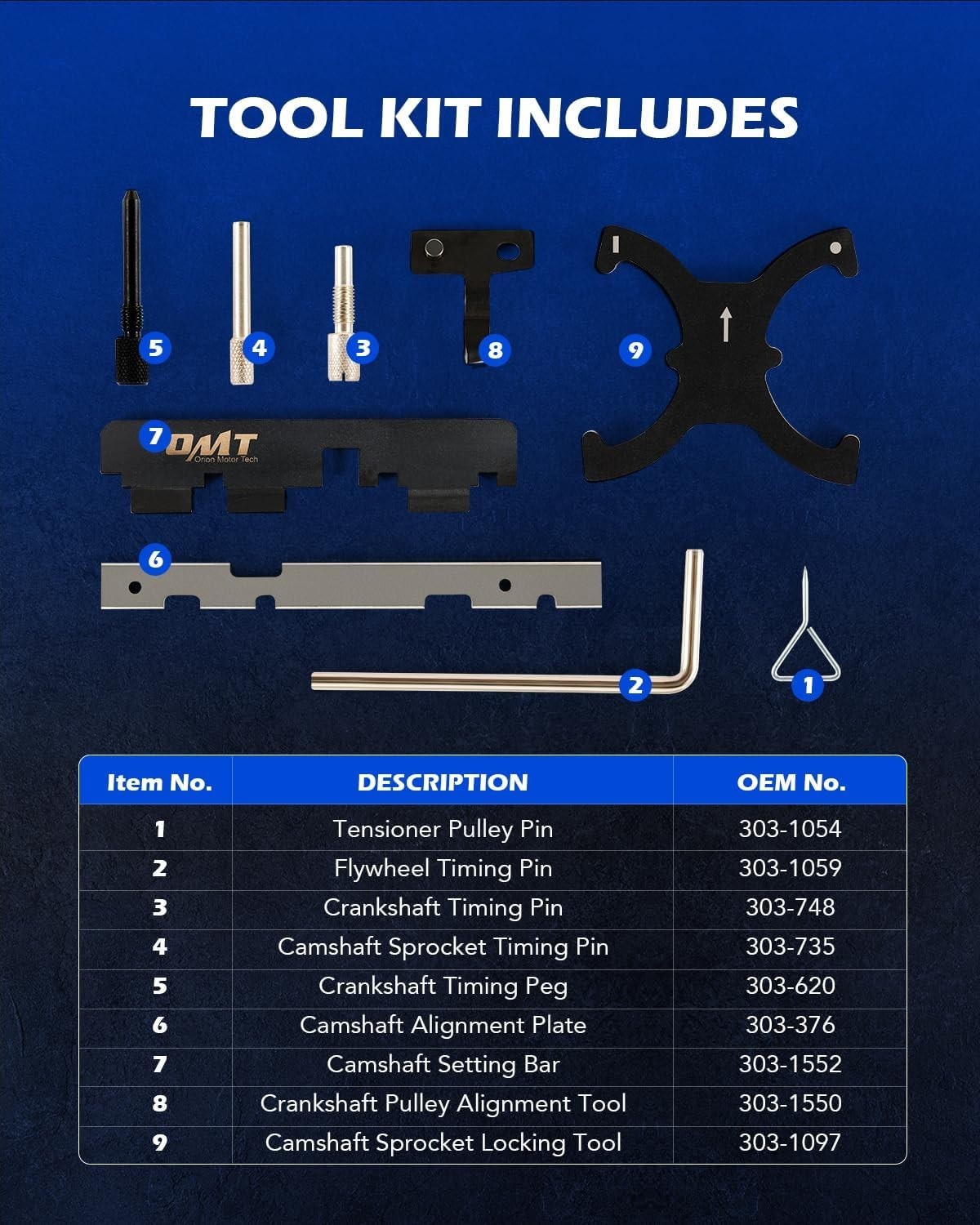 1.5 1.6 Timing Tool Kit Compatible with Ford Fiesta Fusion Escape NEW VERSION