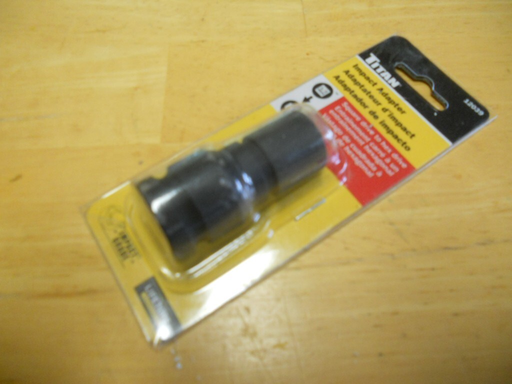 Titan 12039 1/2″ Dr. to 1/4″ Hex Quick Change Impact Adapter with Quick Release