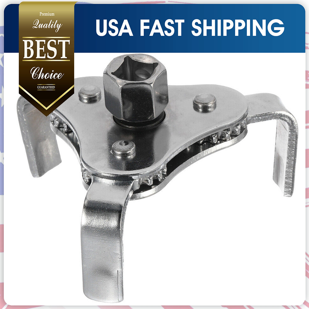Universal 2-Way Oil Filter Wrench 3 Jaw Adjustable Oil Filter Removal Tool 1/2″