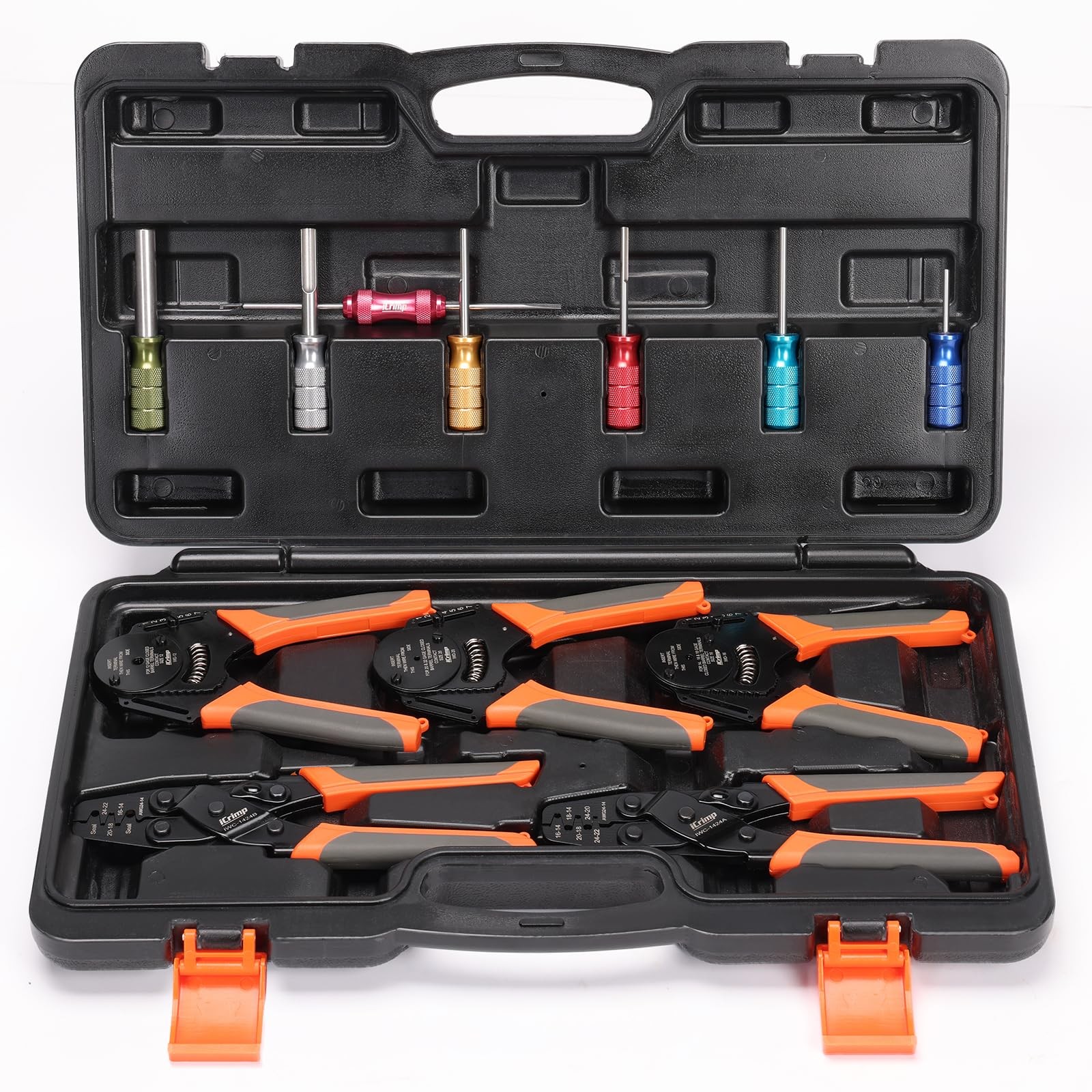 Closed Barrel Crimp Tool Weather Pack Deutsh DT Connector Kit 12pcs Removal Set
