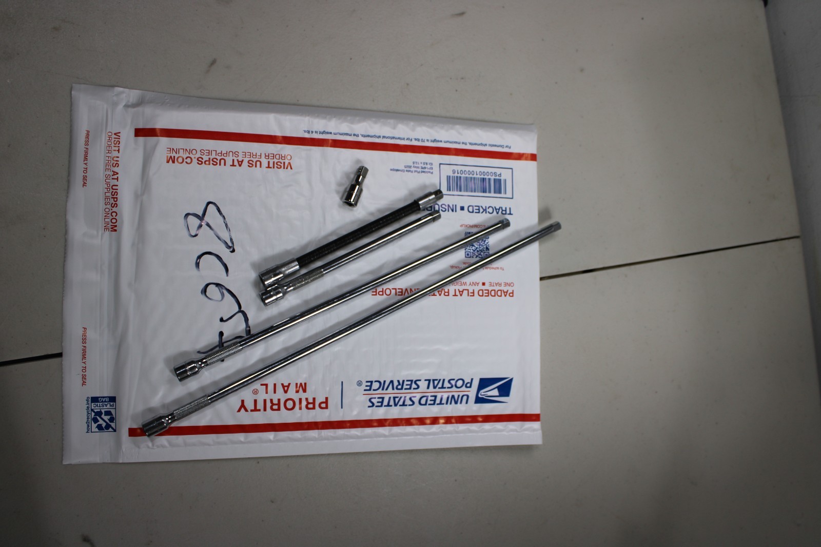 Snap-On 6pc 1/4″ Drive Chrome Knurled Socket Extension Set 106BTMX INCOMPLETE