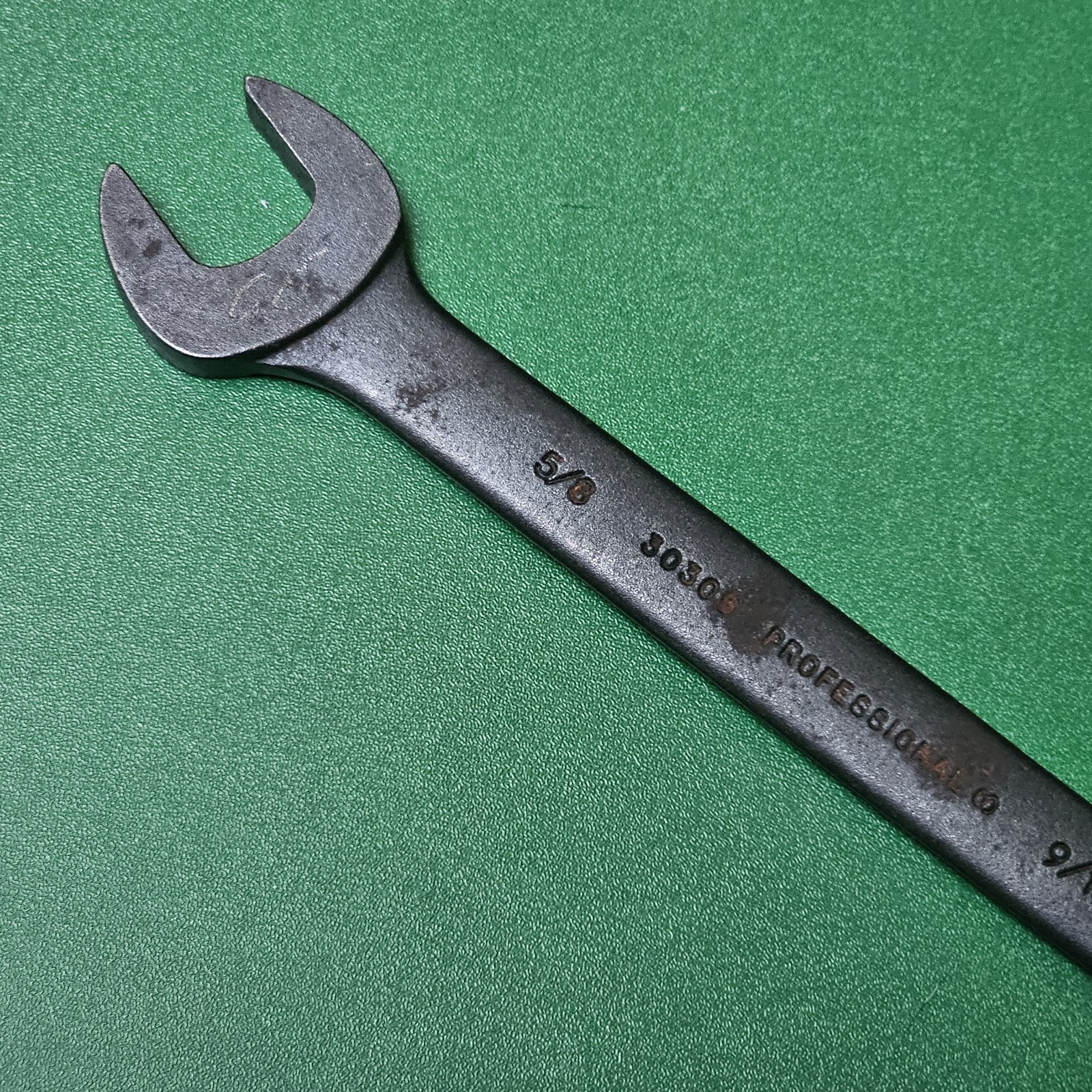Vintage Proto 3030B Double Open End Wrench 9/16″ x 5/8″ USA Black Oxide Tool