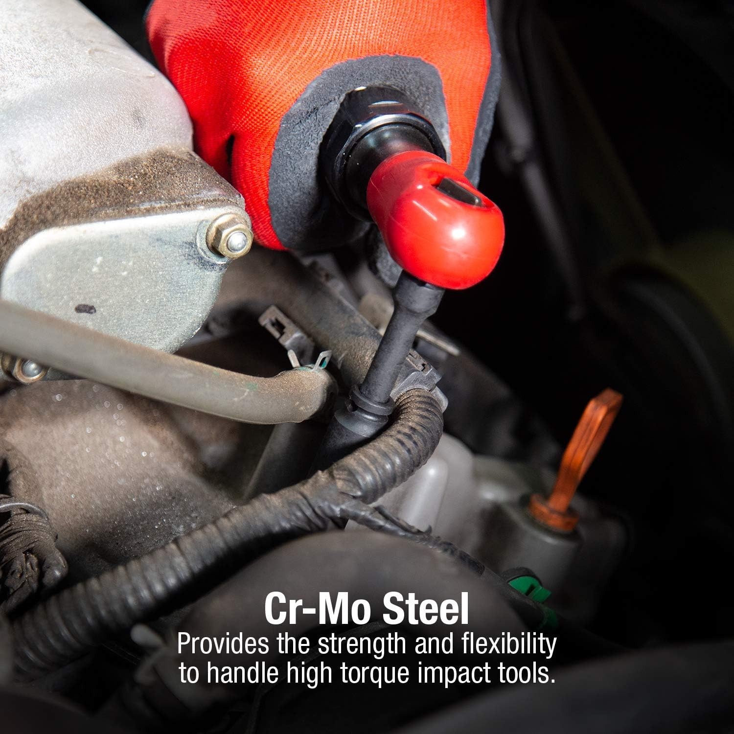 Comprehensive 48-Piece Cr-Mo Alloy Steel Impact Socket Set with Dual Markings