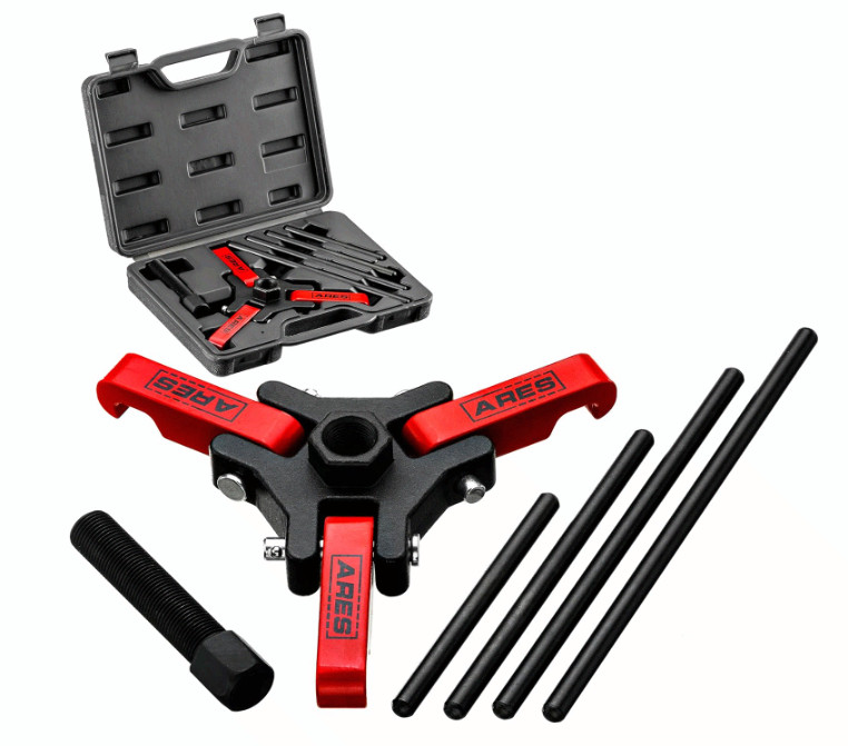ARES 71002 Harmonic Balancer Puller Kit Adjustable 3 Jaw Puller