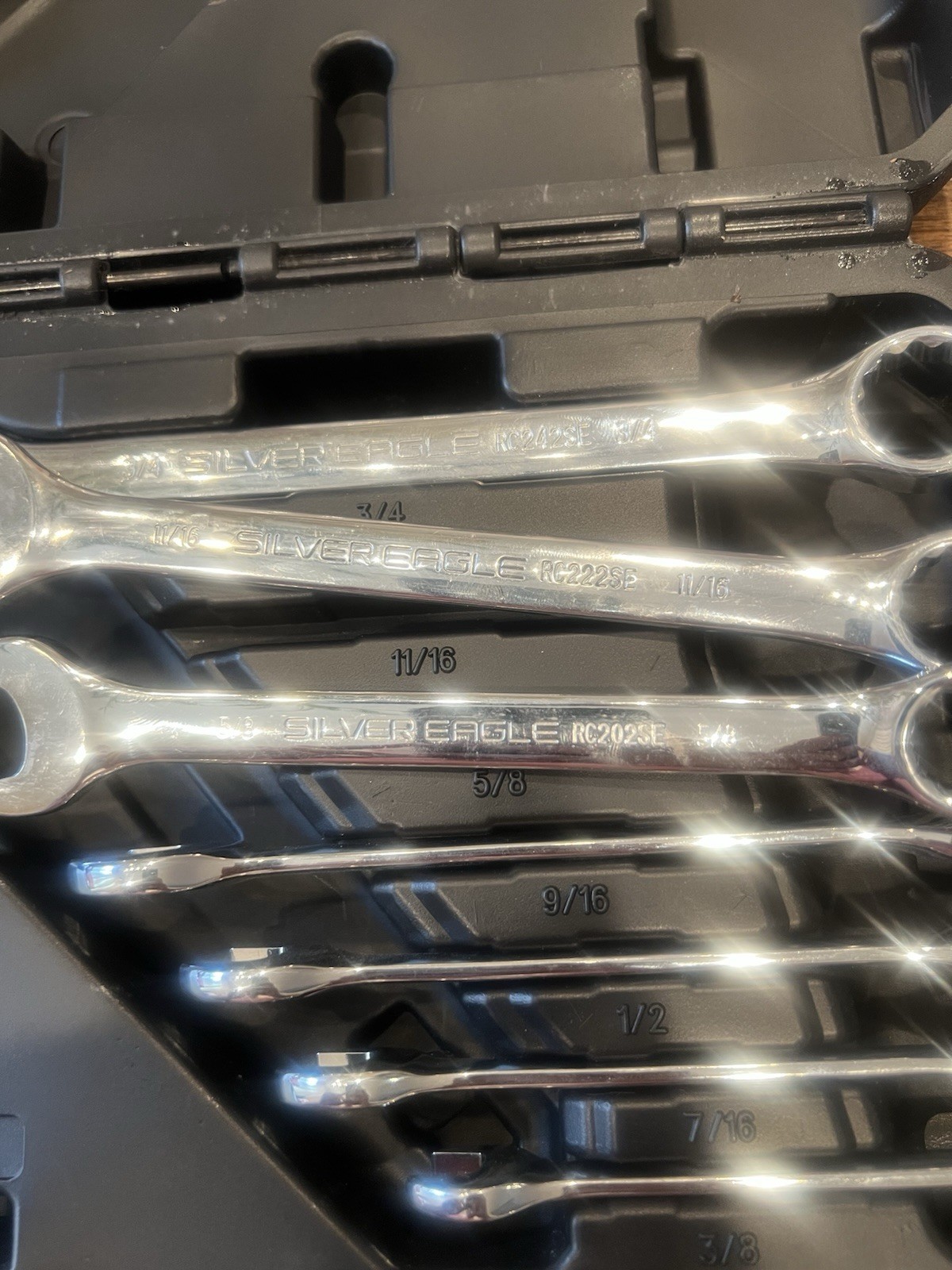 Silver Eagle by Matco Tools 8-Piece SAE Combination Wrench Set – 5/16 thru 3/4/u