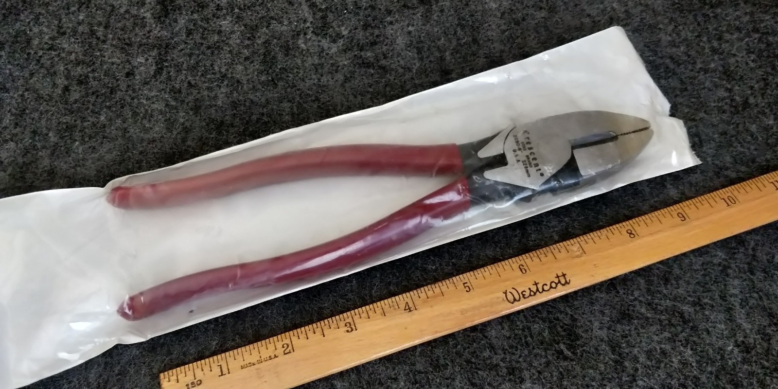 Crescent 9″ Lineman’s Pliers W/ Cutters Red Handle 2050-9CV USA