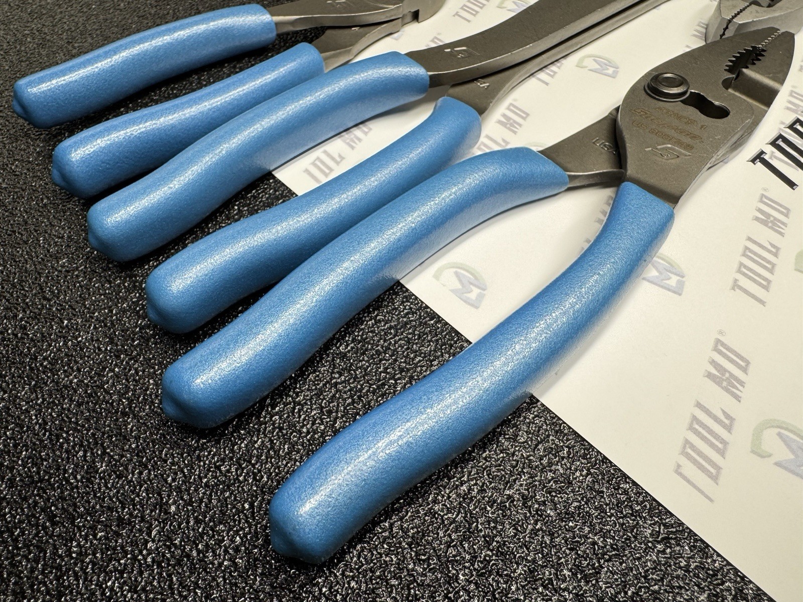 Snap-on Tools USA NOS RARE 5pc PEARL BLUE Plier & Heavy-Duty Cutter Set 312CF
