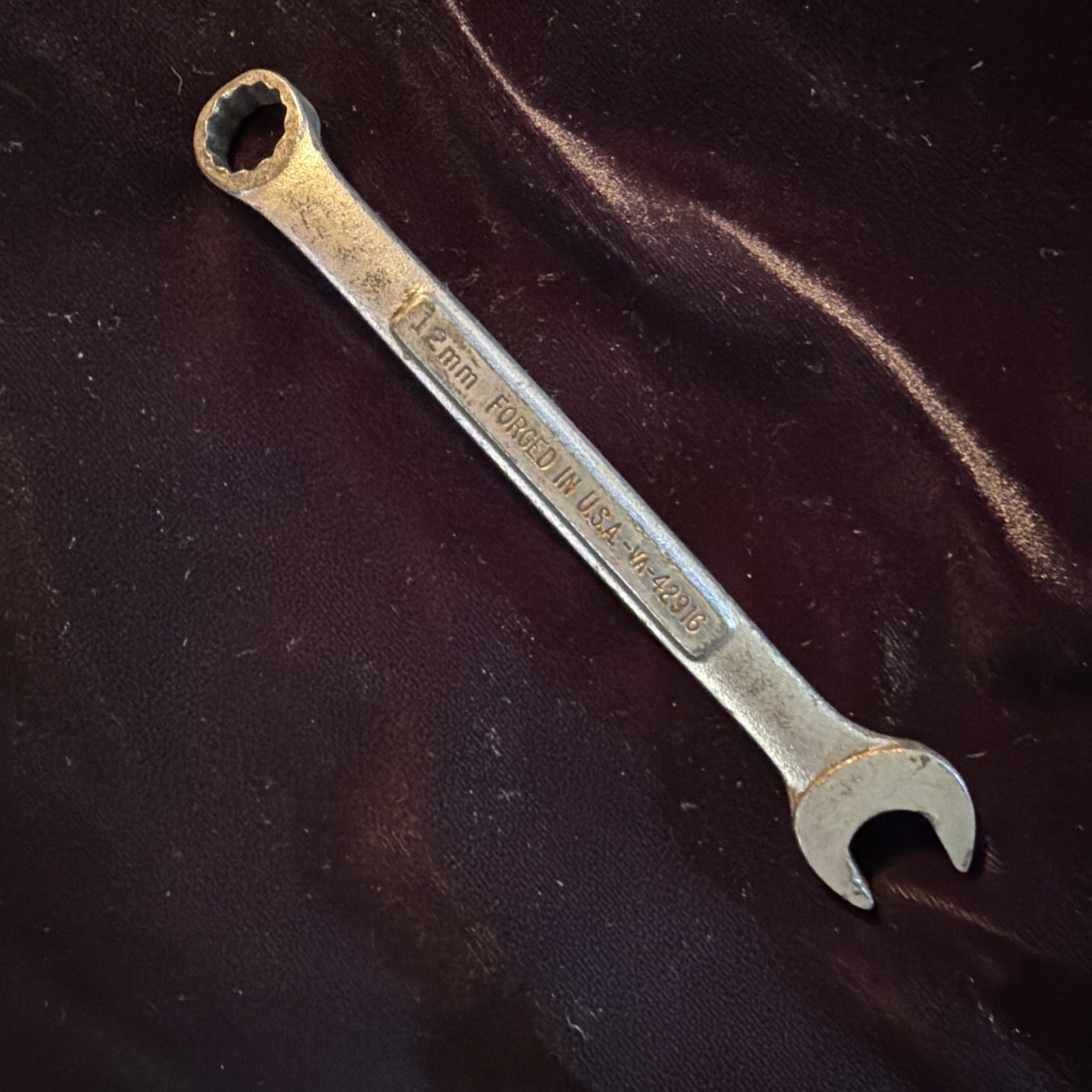 Craftsman 12mm Metric Combination 12 Point Wrench Forged In USA -VA- 42916 vtg