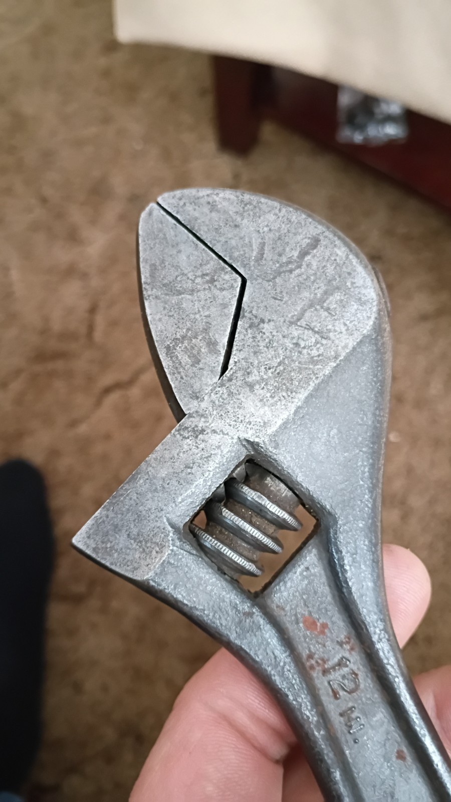 Vintage Crescent 12″ AT112 Adjustable Wrench Jamestown N.Y. USA