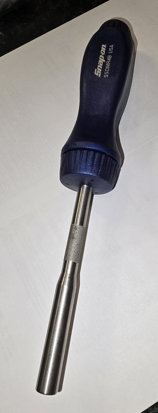Snap-on Tools USA NEW POWER BLUE Ratcheting Screwdriver SSDMR4B BULK NO BITS/BOX