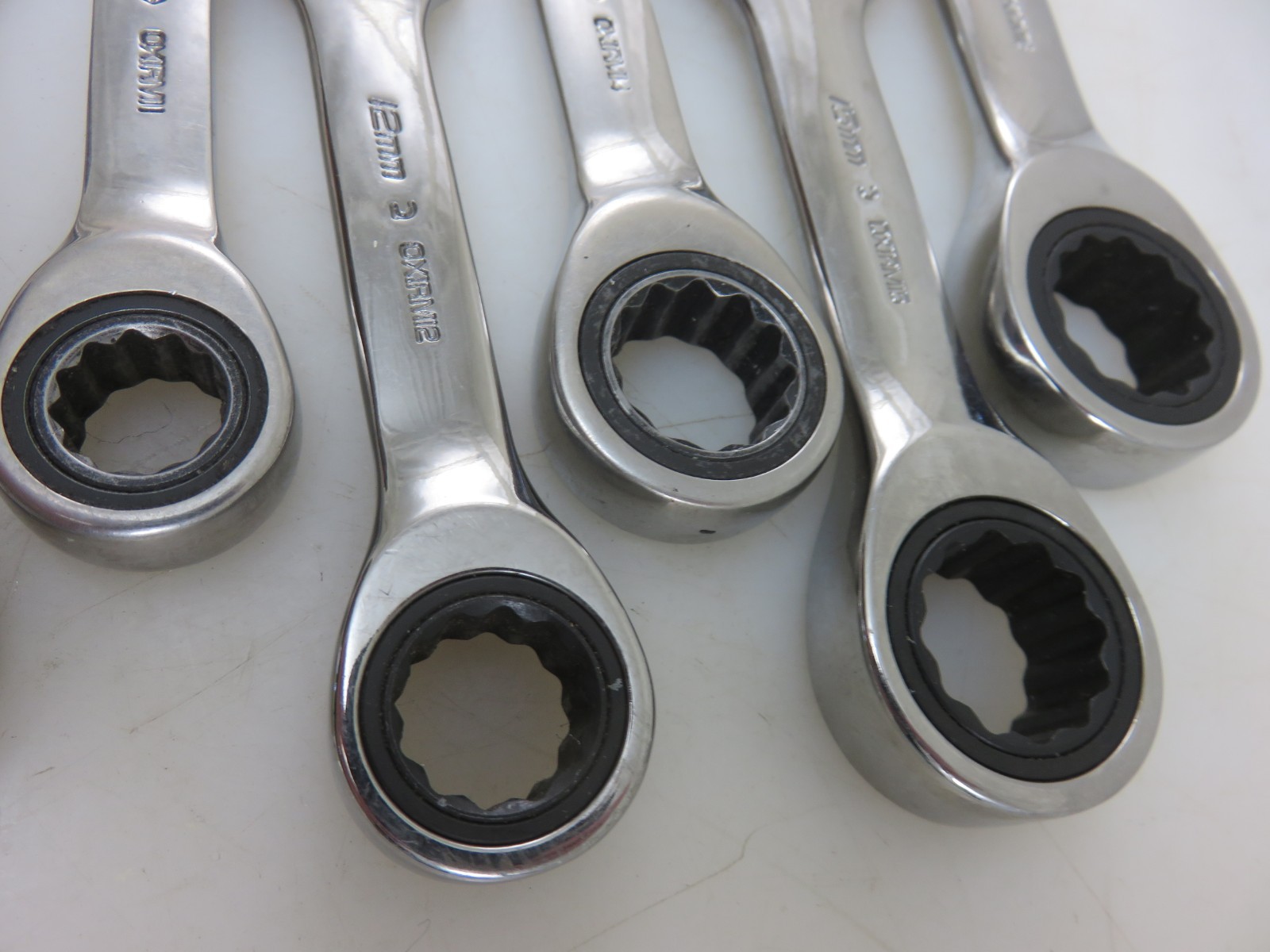 Snap-On METRIC OXIRM Stubby Ratcheting Combination Wrench 7pc Set