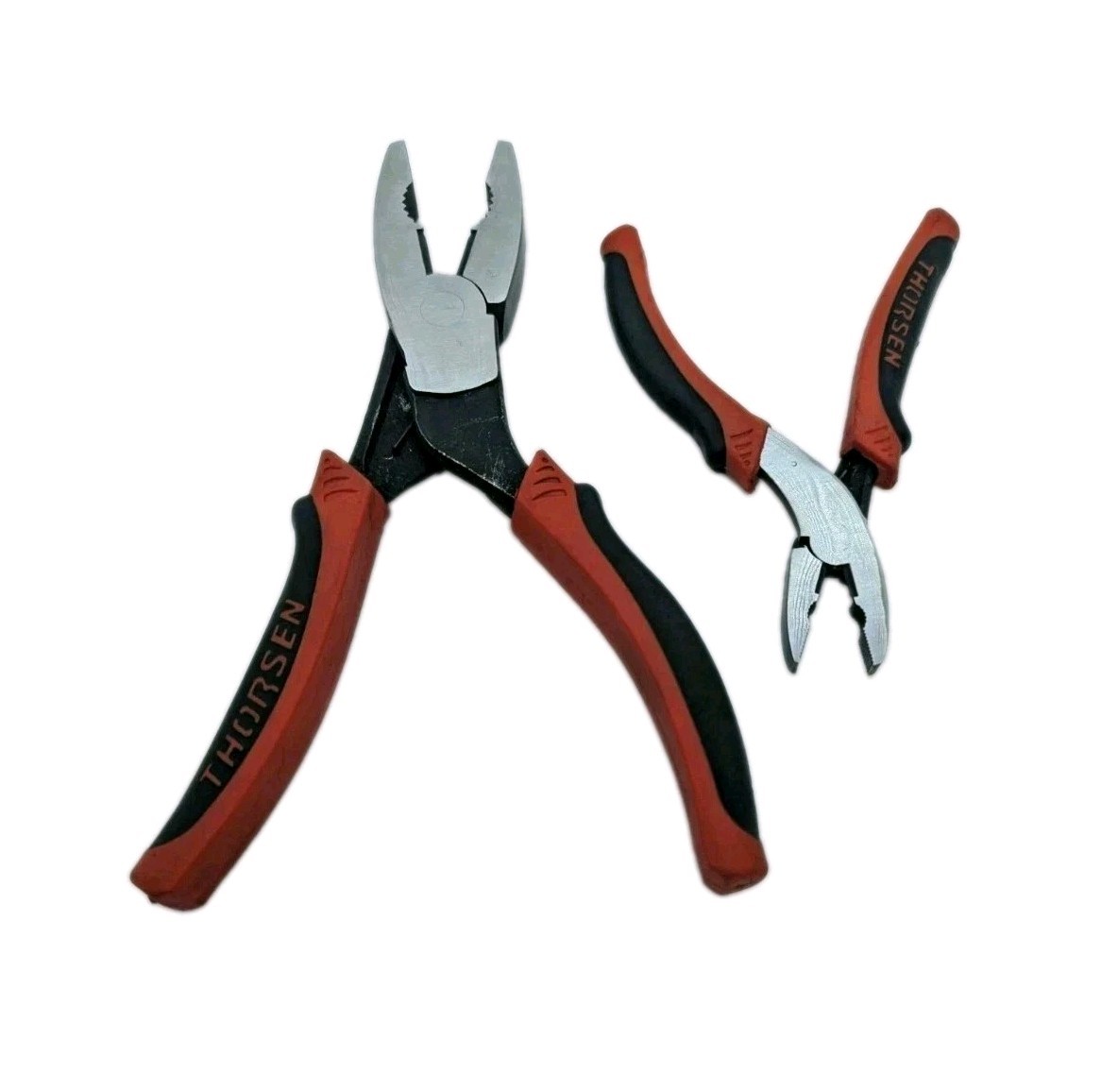 Set Thorsen Comfort «Grip Force» Ergo Style Combo Spring Loaded Pliers ~5″ & ~8″