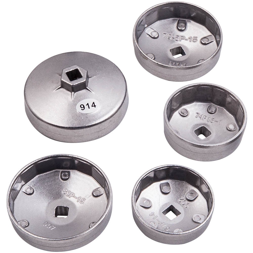 23X Cap Type Oil Filter Cup Wrench Socket Remover Removal Cap Tool Kit