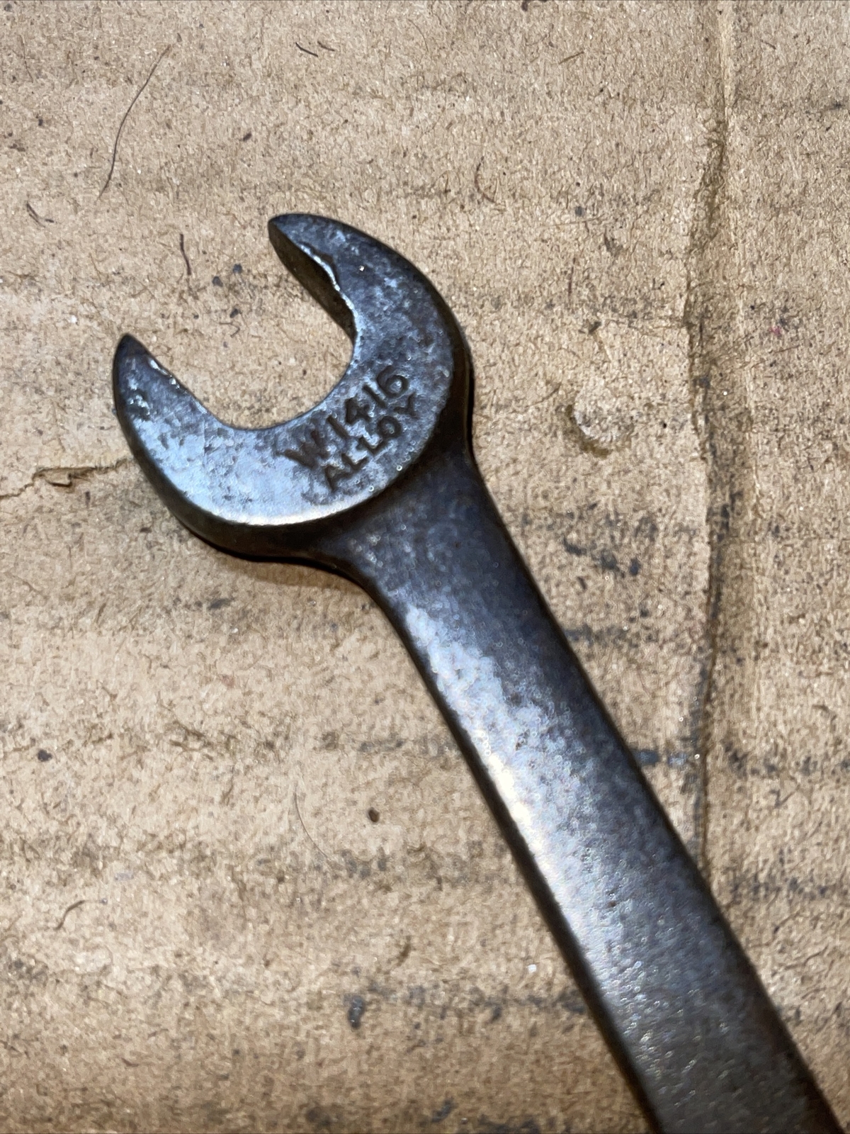 Vintage VLChek USA W1415 7/16 in x 1/2 in Stubby open end Wrench 7/16” x 1/2”