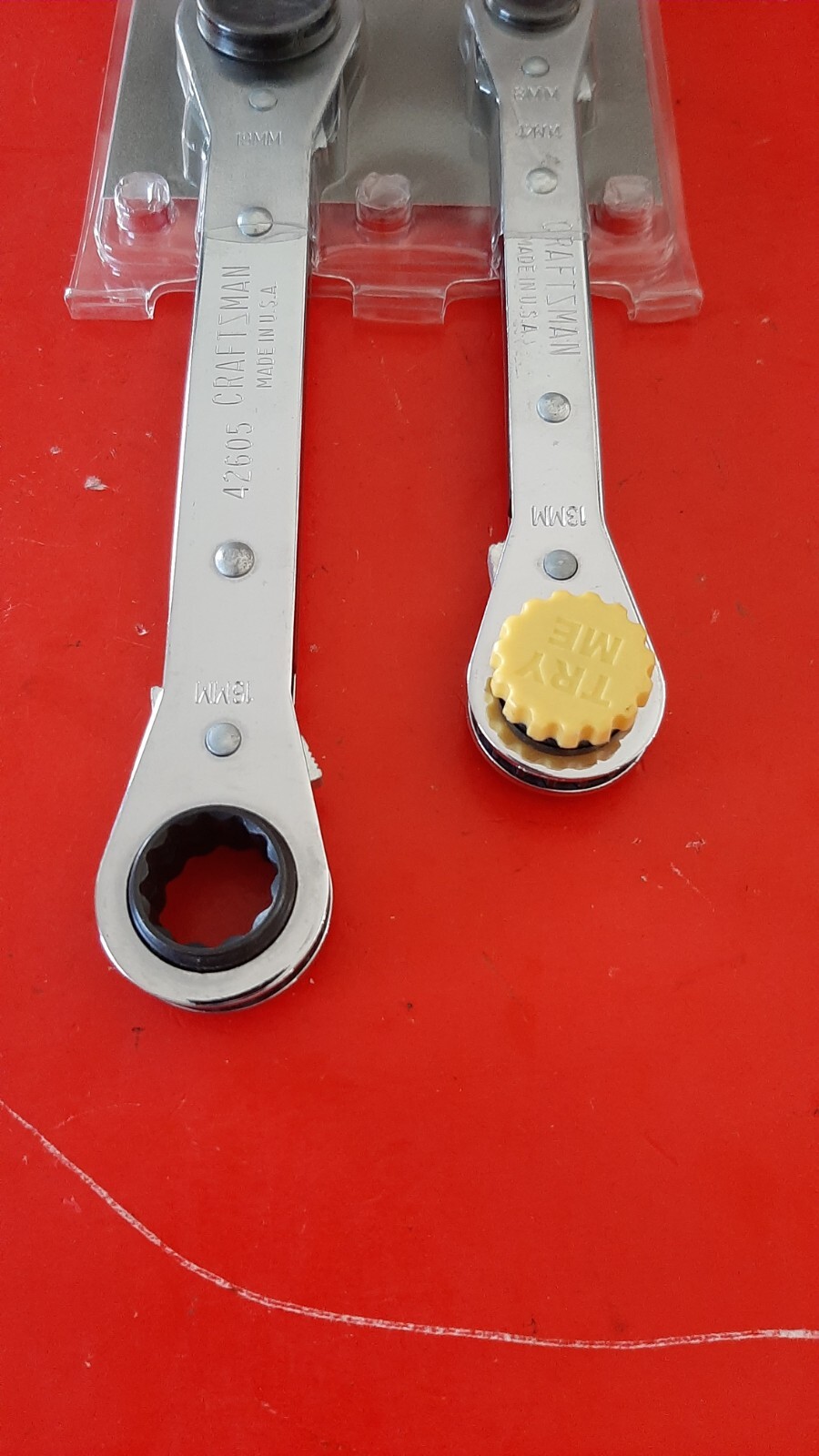 NOS Craftsman USA 4 in 1 One Metric Ratcheting Wrench Set 8 10 12 13 16-19 42601