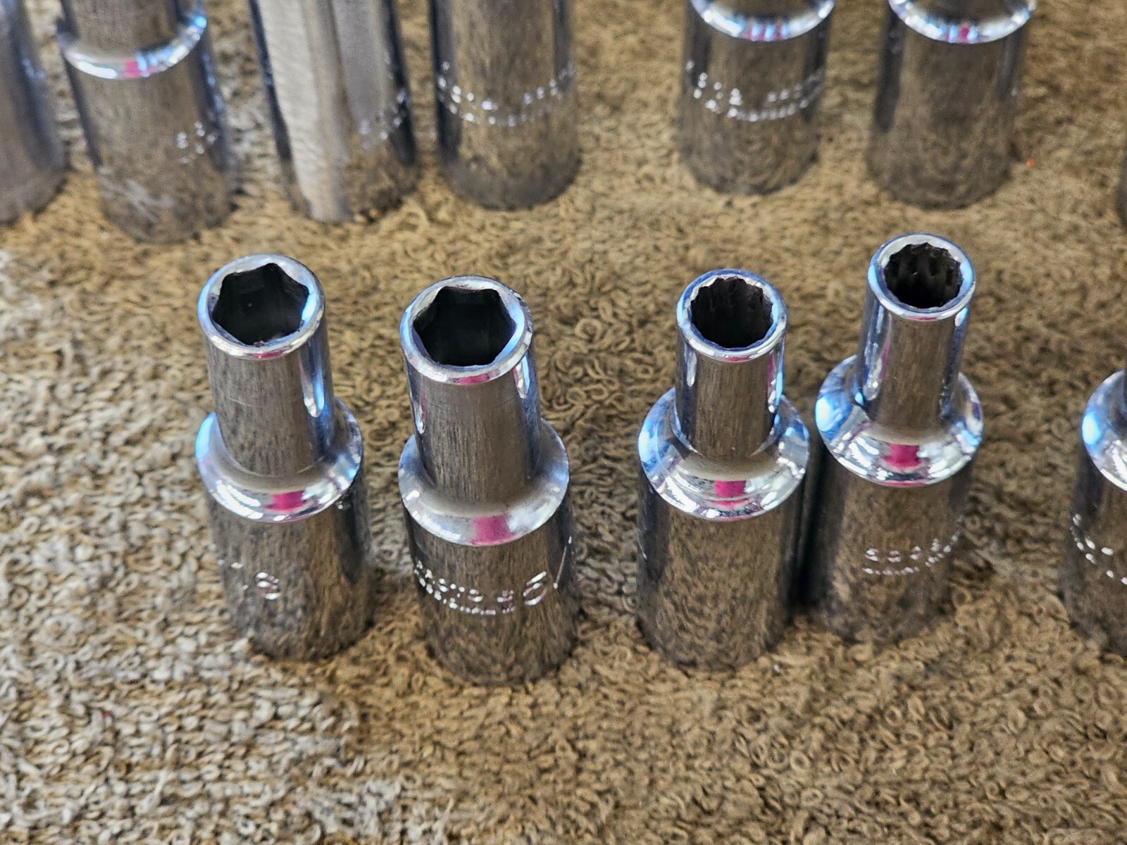 21 Proto Professional Deep Well Long Socket 3/8″ Drive Set Sae 7/8″ 1/4″ 5024H