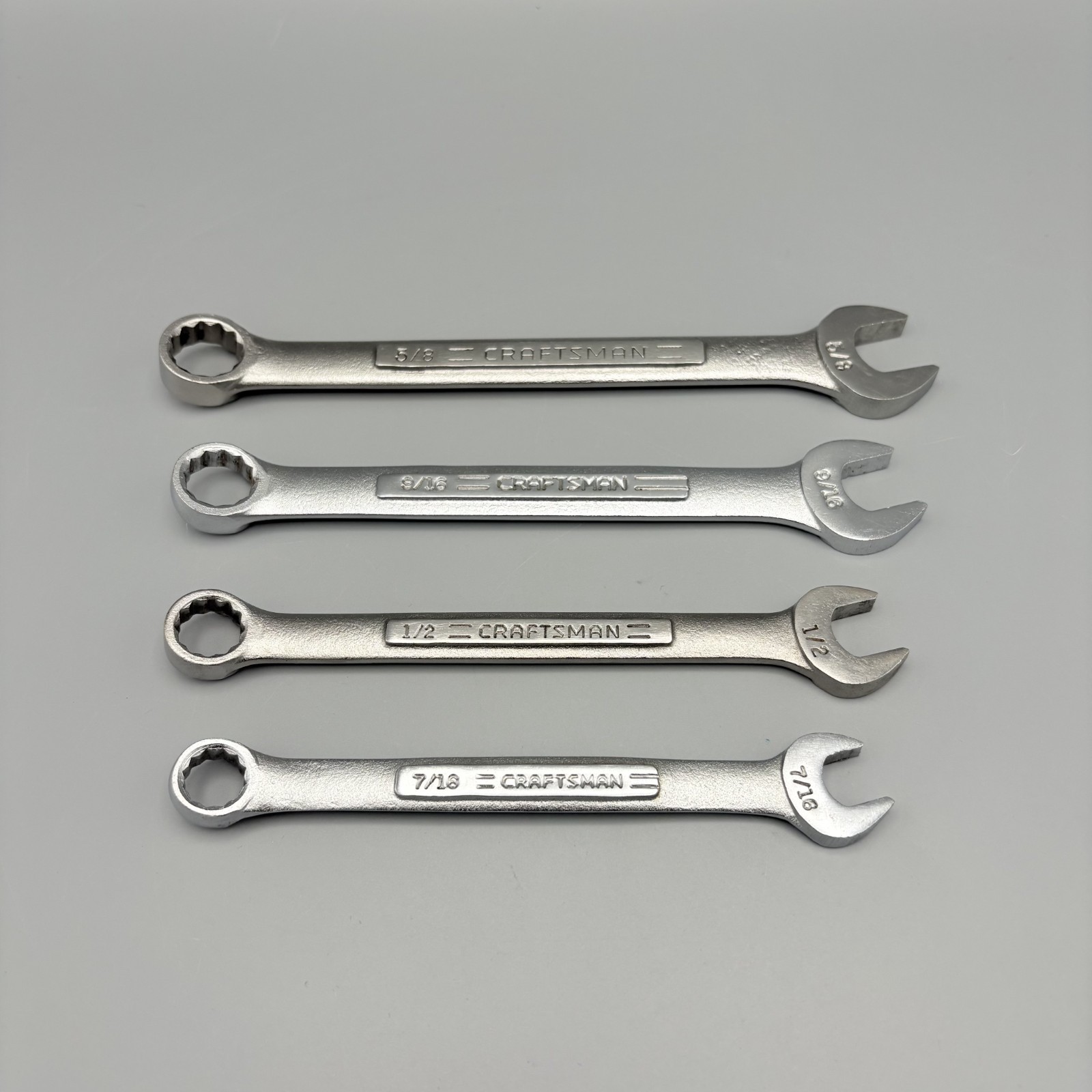 Craftsman SAE Combination Wrench Lot (4 Pieces) – USA VA/VV – 12pt.