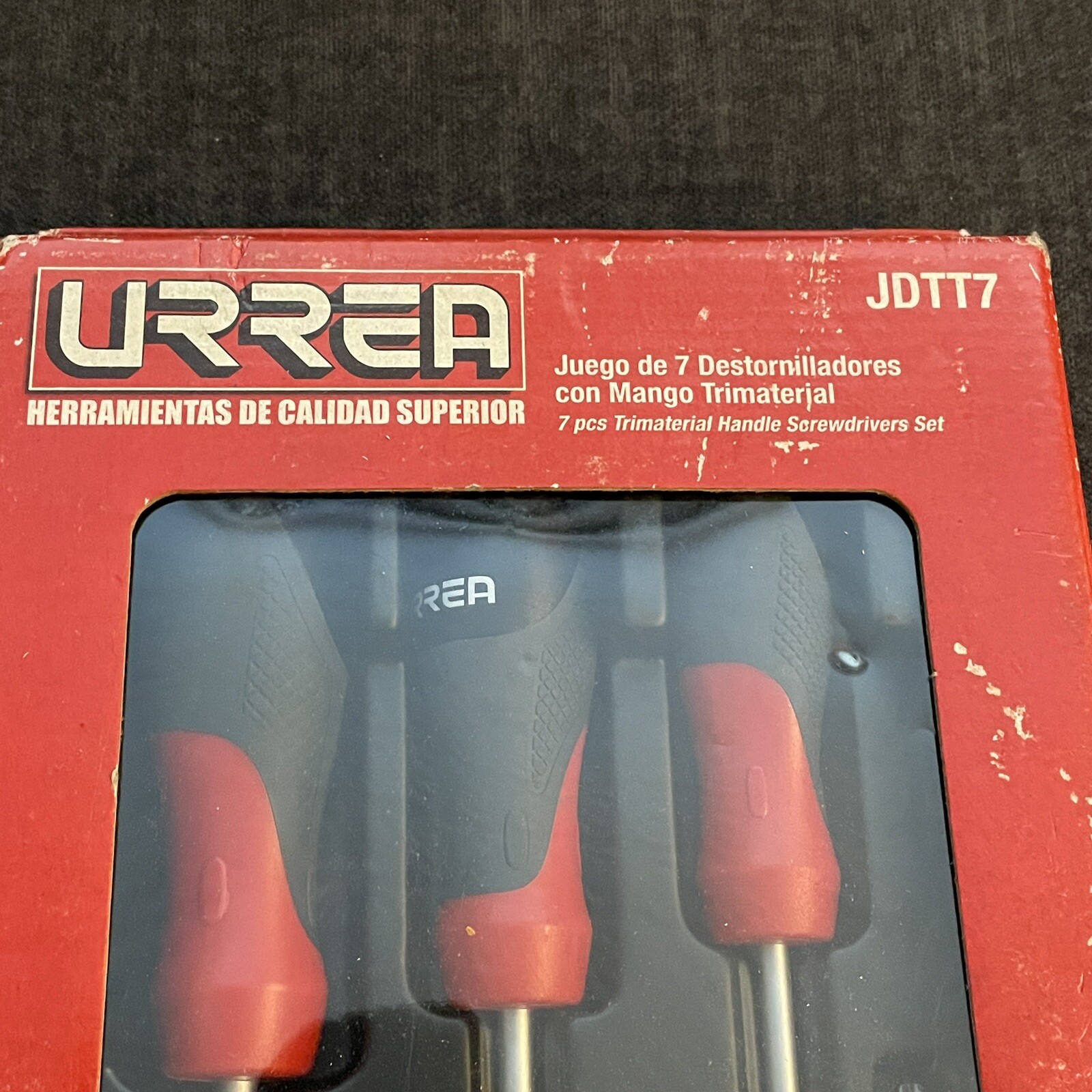 URREA JDTT7 – 7 Pieces Trimaterial Handle TORX Screwdrivers Set in Tray