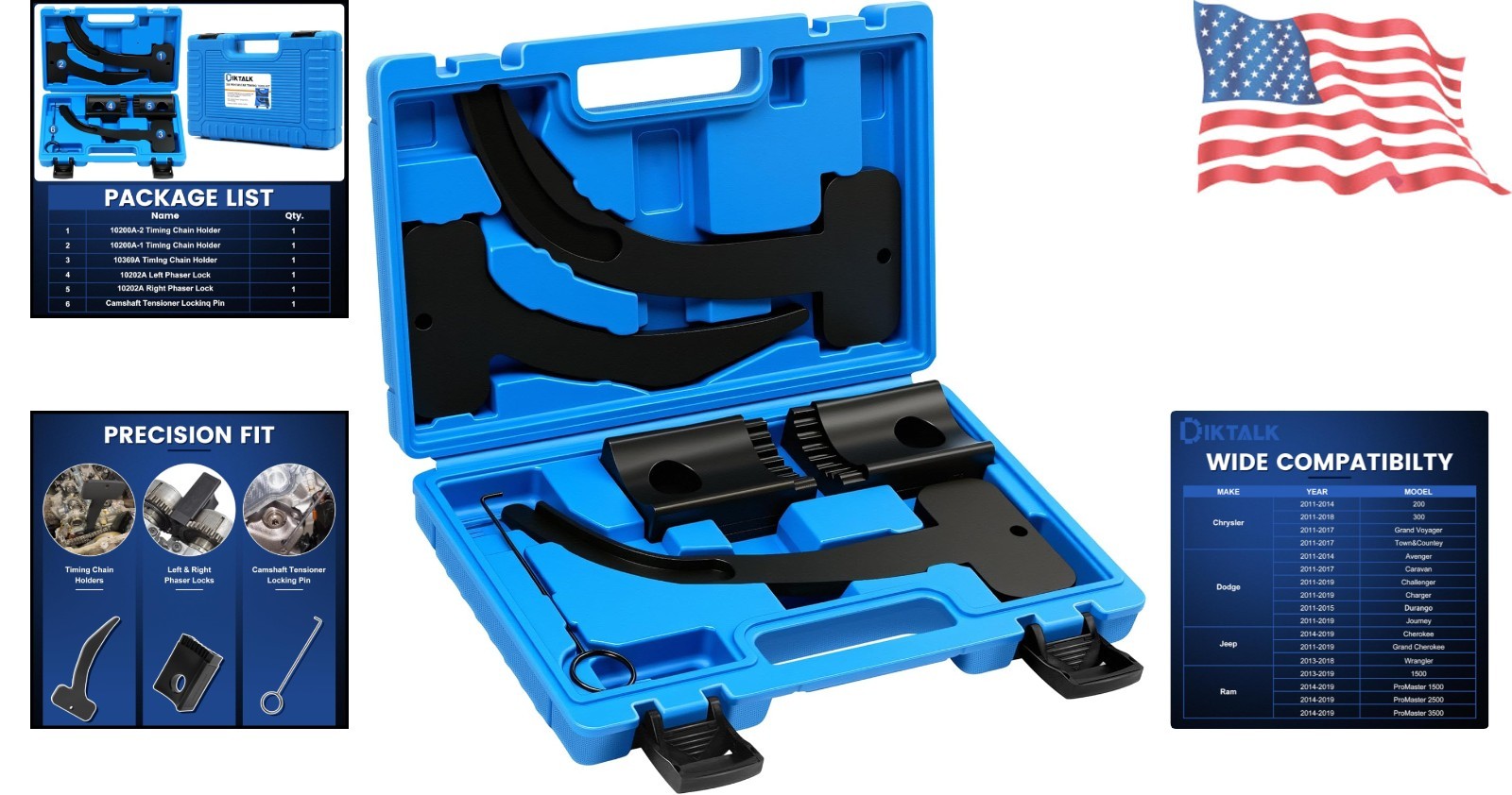 3.6 Pentastar Timing Tool Kit for Chrysler/Dodge/Jeep/Ram 3.6L 2011-2019 – Ca…