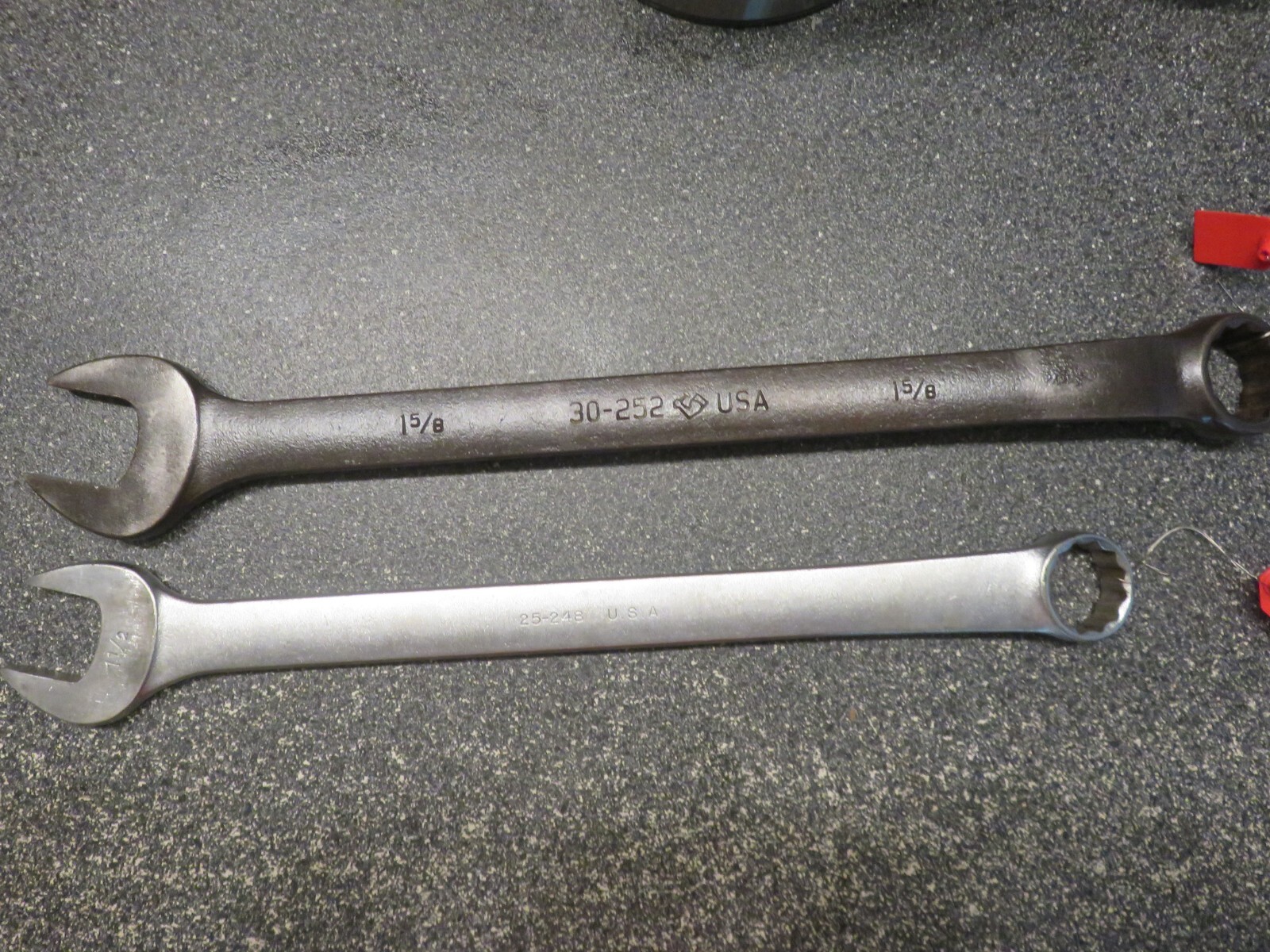 1-5/8» & 1-1/2″ Armstong 12 Point Combination Wrench 30-252 & 25-248 U.S.A.