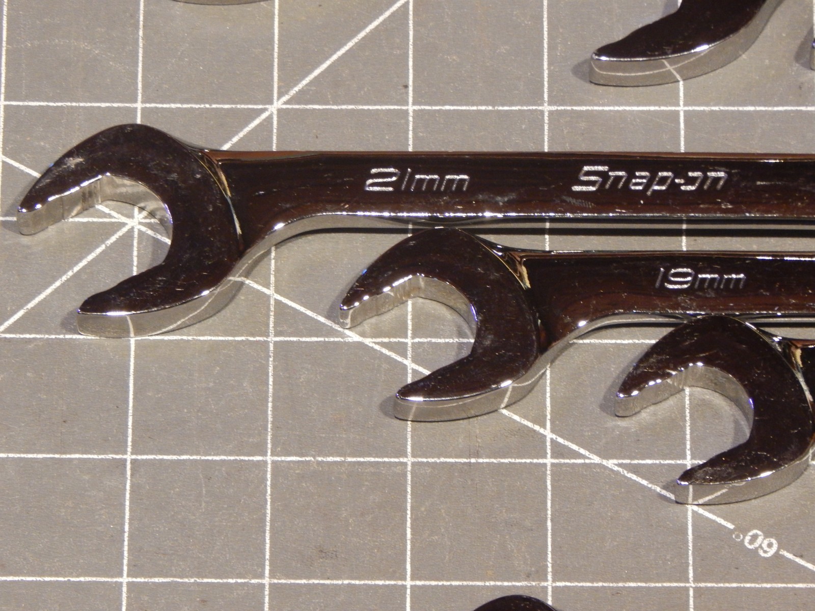 Snap On 14Pc Metric Flank Drive Plus 4 Way Open End Angle Wrench Set 10MM 27MM
