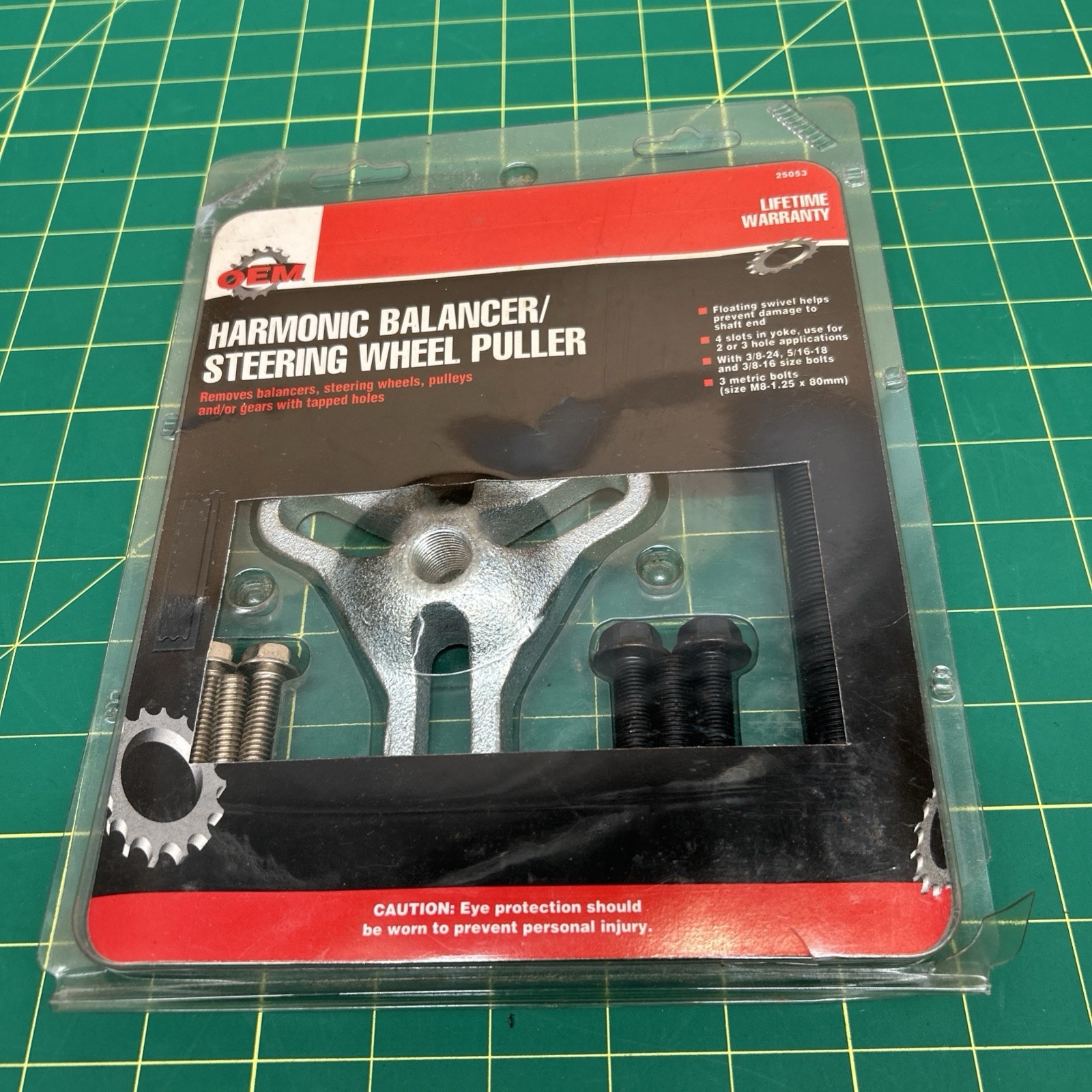 OEM Harmonic Balancer / Steering Wheel Puller 25053 W/ Package For Tapped Holes