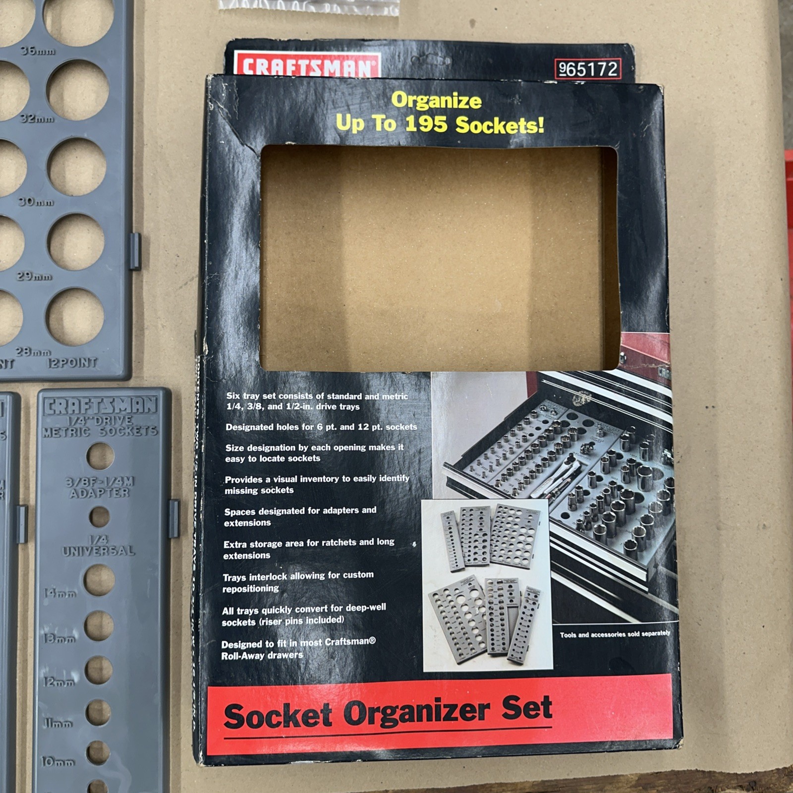 NOS* Vintage Craftsman 65172 Socket Organizer Set