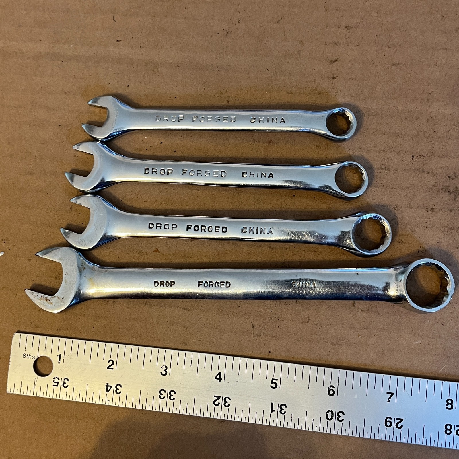MIT Combination Wrench 4 pc Set 3/8″ – 5/8″ SAE Tool Set 12 pt