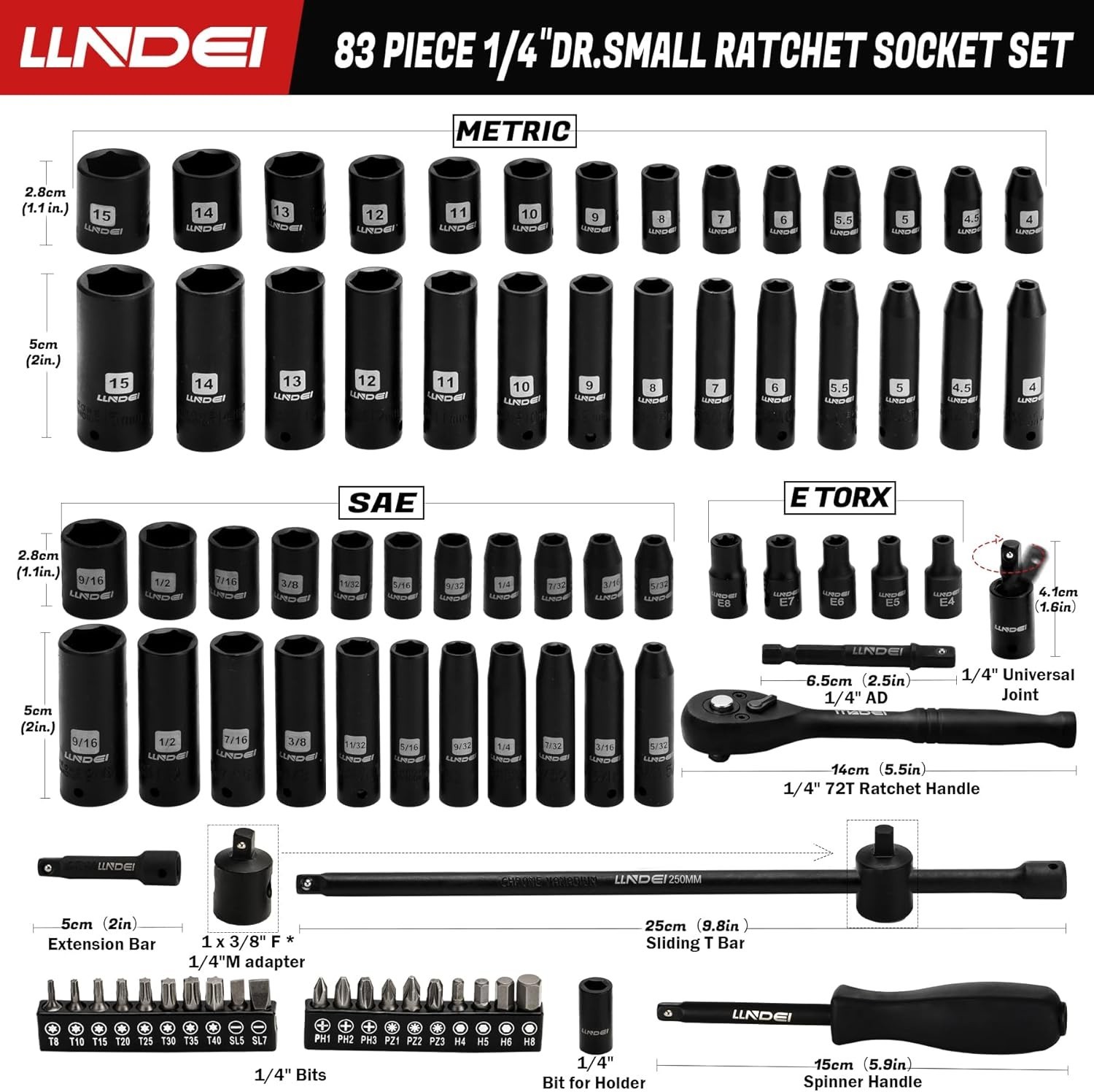 83-Piece Reversible Ratchet and Socket Set for Ultimate Automotive Versatility